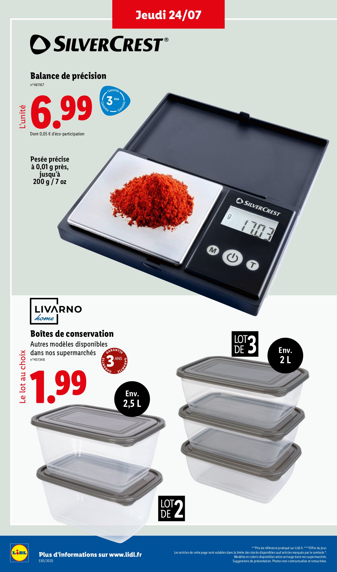 lidl - Catalogue Lidl - Les bonnes affaires de la semaine valable du 24/07 au 28/07 - page: 10 lidl - Catalogue Lidl - Les bonnes affaires de la semaine valable du 24/07 au 28/07 - page: 10