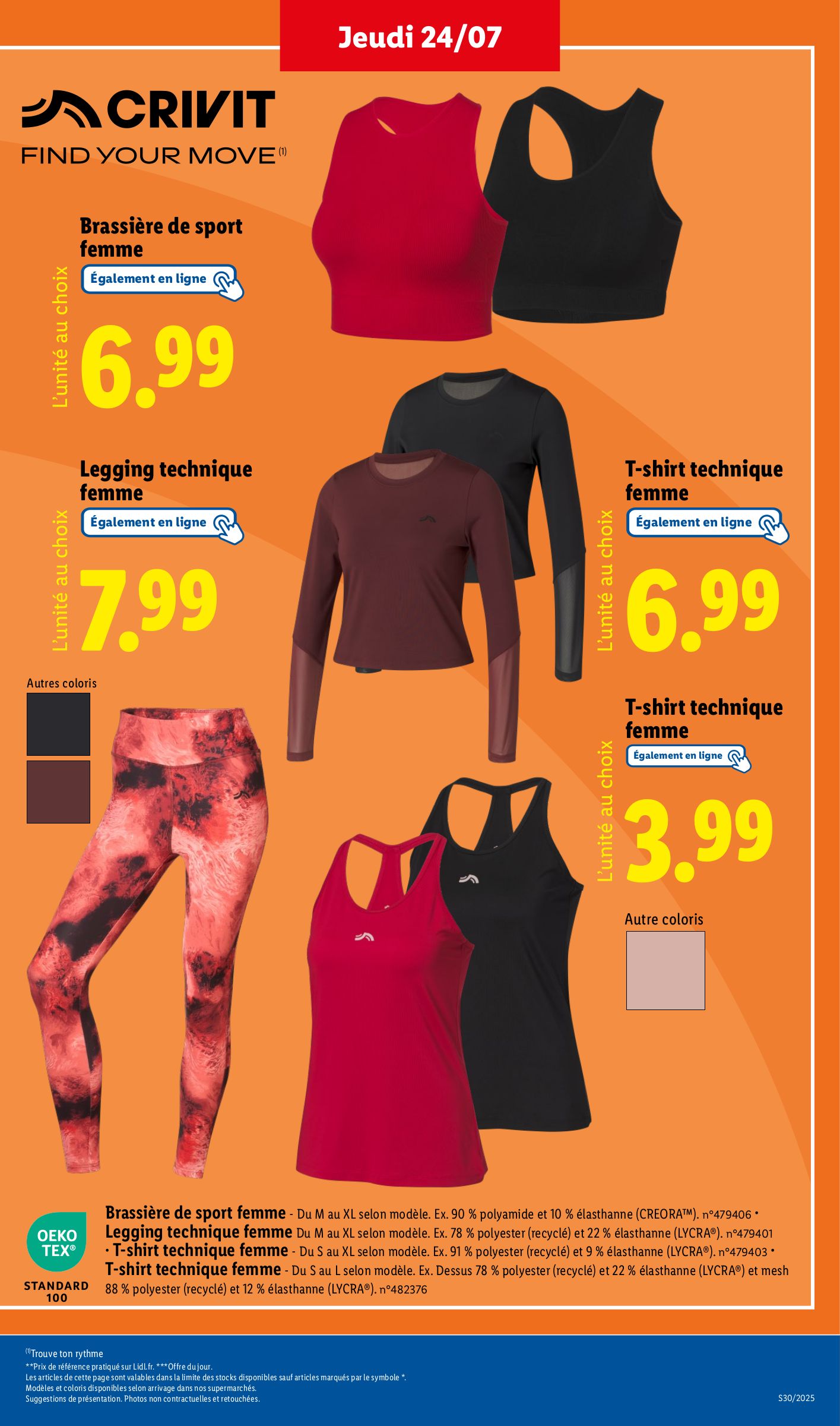 lidl - Catalogue Lidl - Les bonnes affaires de la semaine valable du 24/07 au 28/07 - page: 5 lidl - Catalogue Lidl - Les bonnes affaires de la semaine valable du 24/07 au 28/07 - page: 5