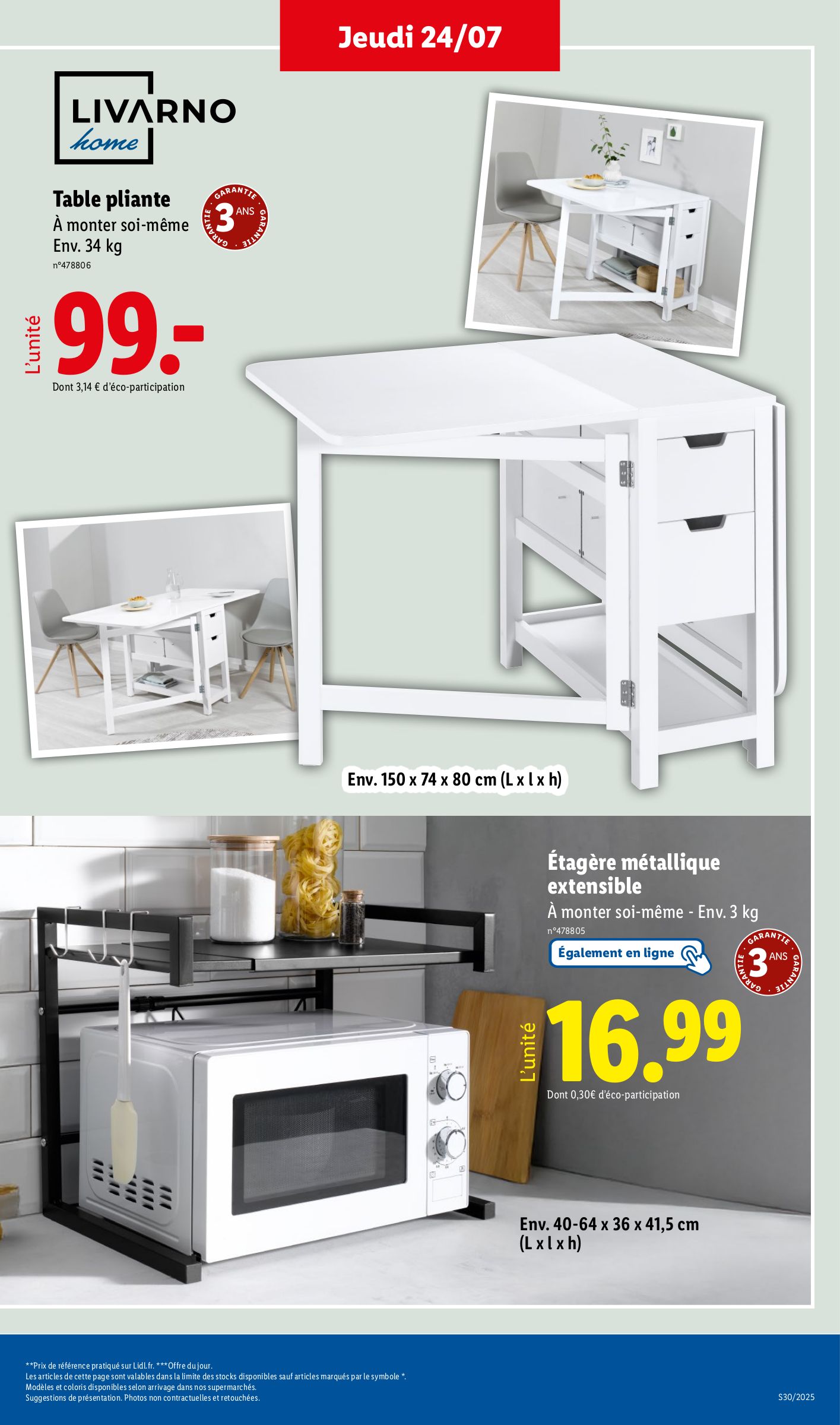 lidl - Catalogue Lidl - Les bonnes affaires de la semaine valable du 24/07 au 28/07 - page: 17 lidl - Catalogue Lidl - Les bonnes affaires de la semaine valable du 24/07 au 28/07 - page: 17