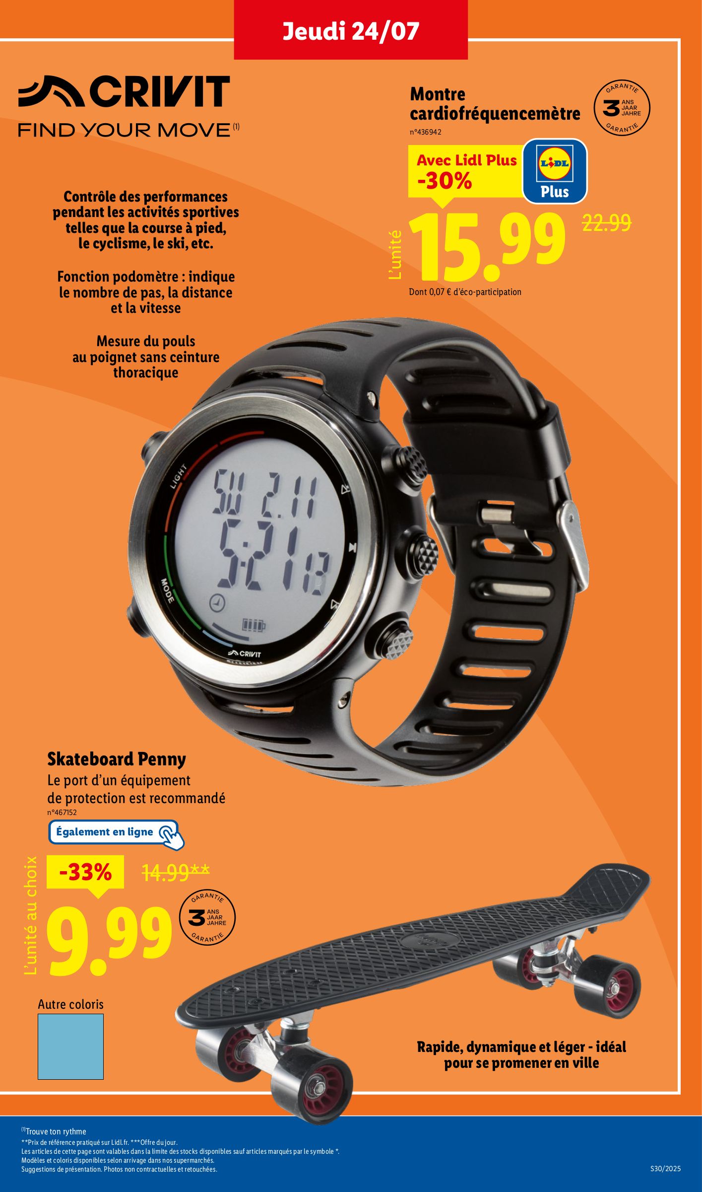 lidl - Catalogue Lidl - Les bonnes affaires de la semaine valable du 24/07 au 28/07 - page: 3 lidl - Catalogue Lidl - Les bonnes affaires de la semaine valable du 24/07 au 28/07 - page: 3