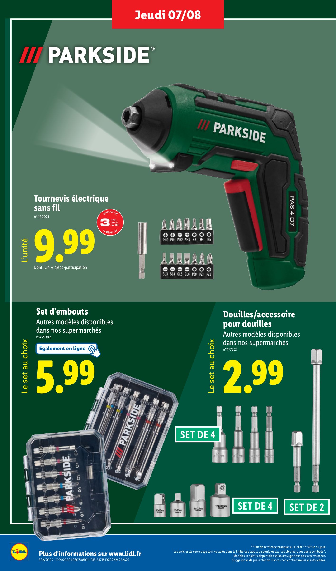 lidl - Catalogue Lidl - Les bonnes affaires de la semaine valable du 07/08 au 11/08 - page: 8