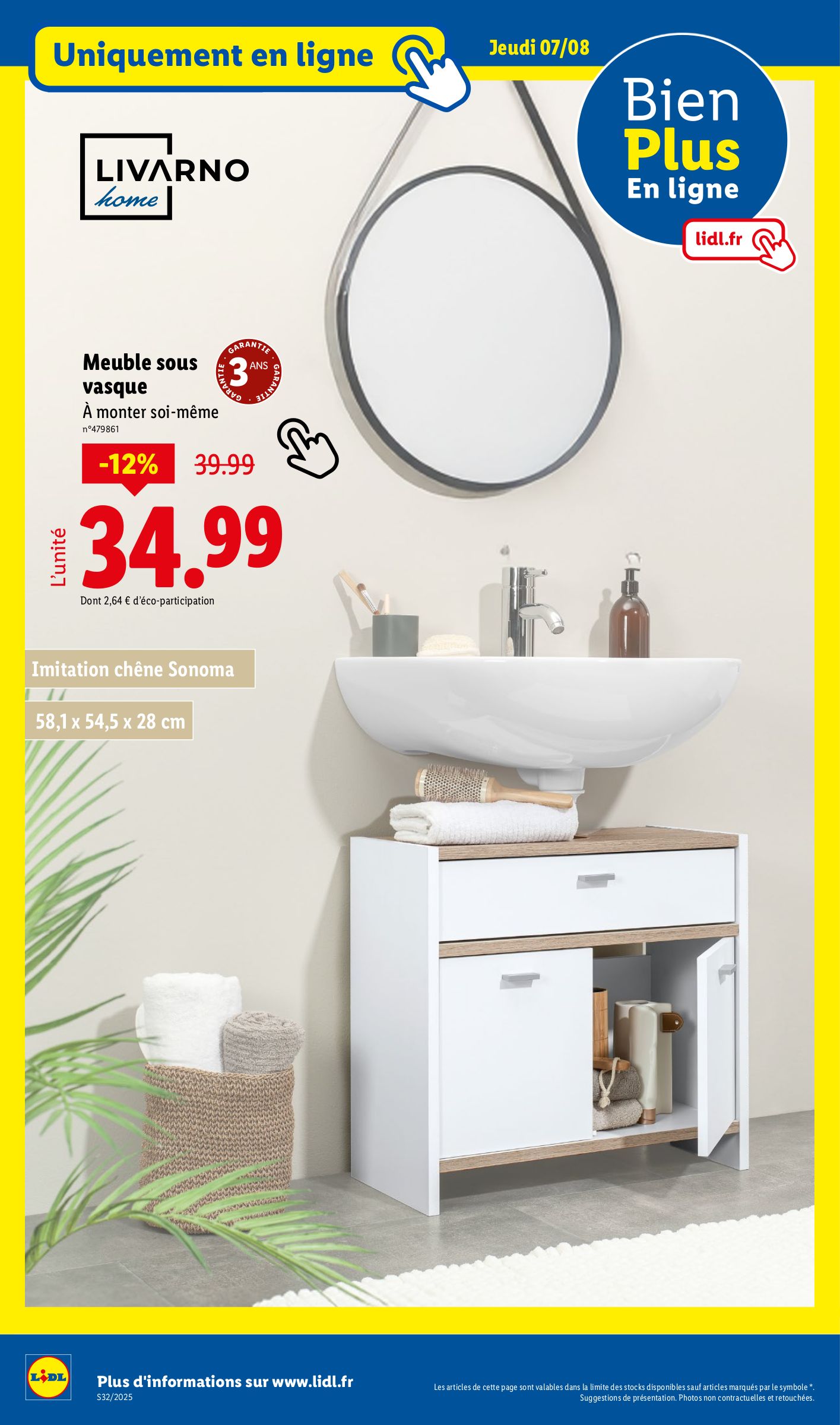 lidl - Catalogue Lidl - Les bonnes affaires de la semaine valable du 07/08 au 11/08 - page: 20