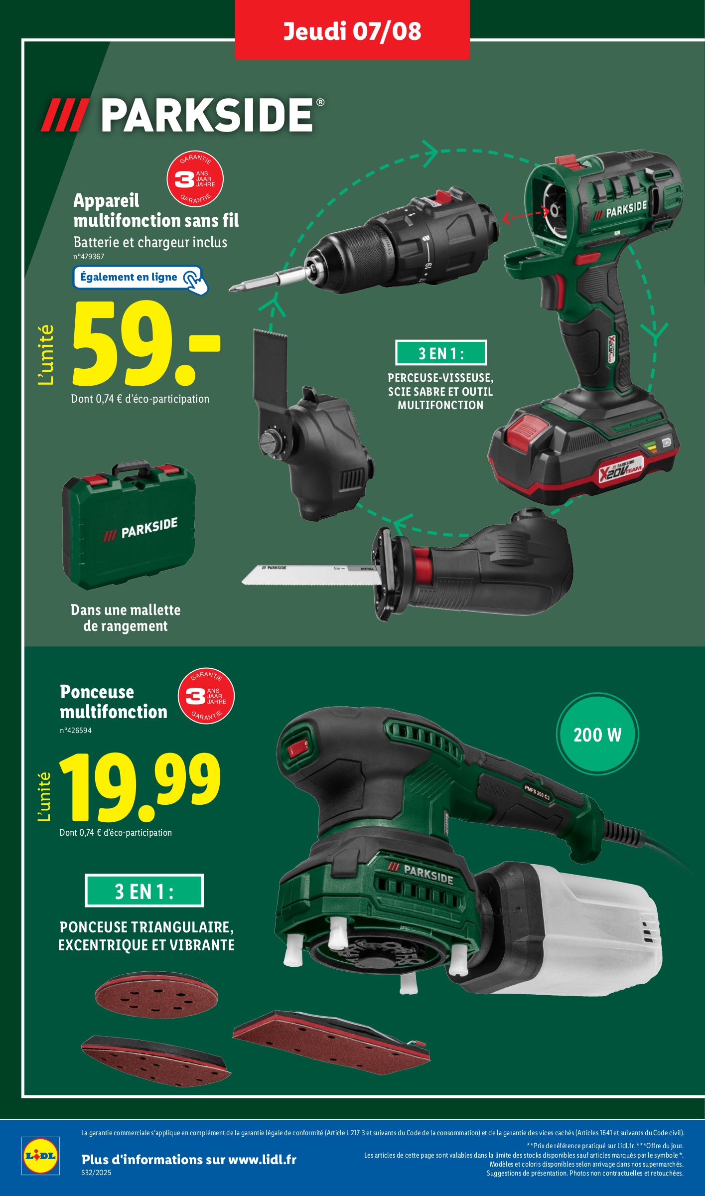 lidl - Catalogue Lidl - Les bonnes affaires de la semaine valable du 07/08 au 11/08 - page: 2