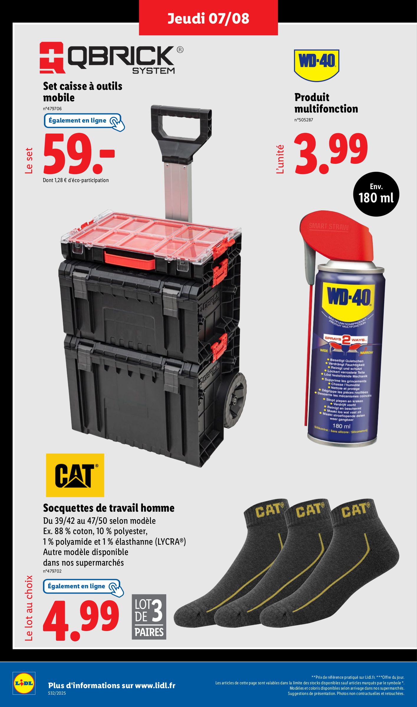 lidl - Catalogue Lidl - Les bonnes affaires de la semaine valable du 07/08 au 11/08 - page: 14