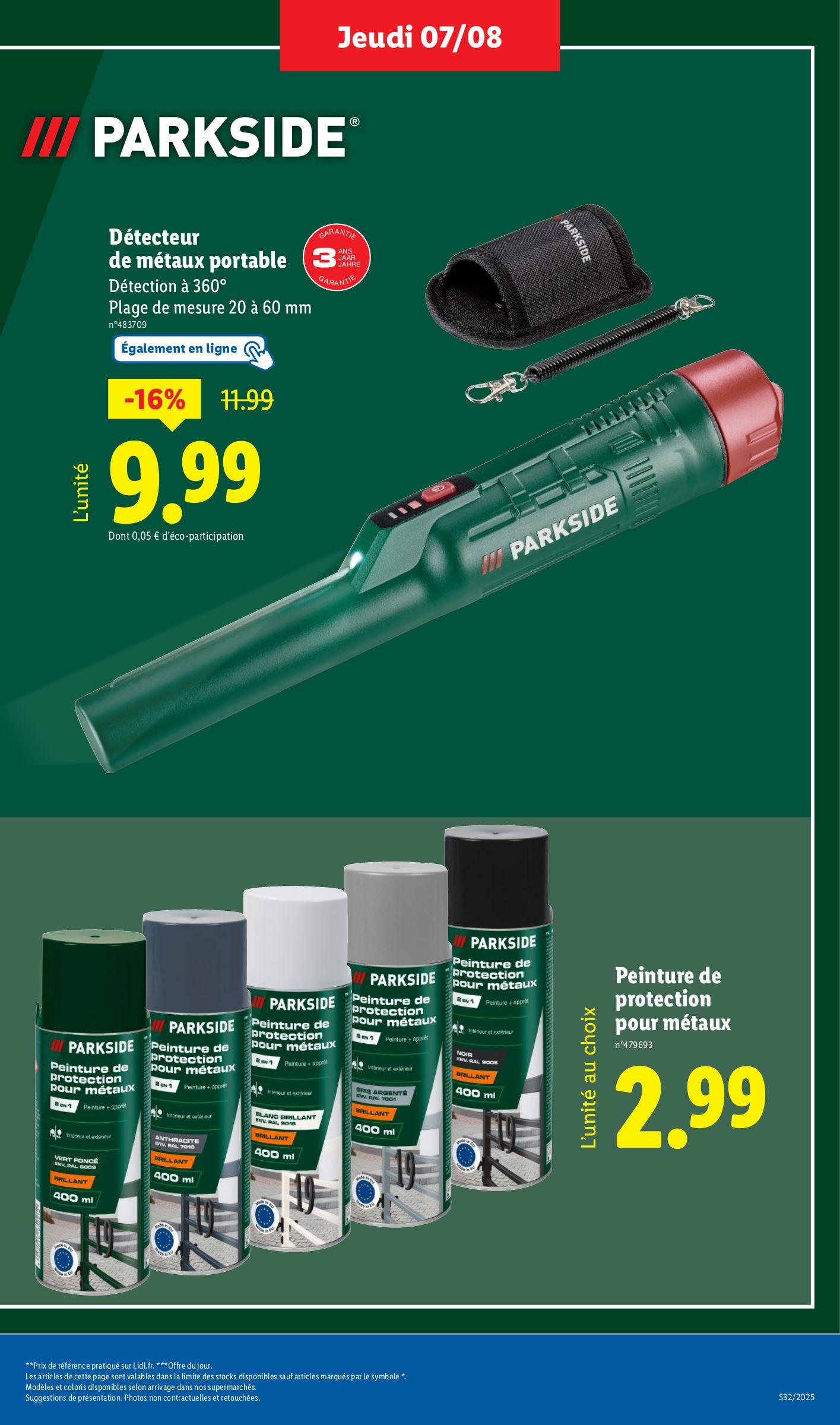 lidl - Catalogue Lidl - Les bonnes affaires de la semaine valable du 07/08 au 11/08 - page: 11