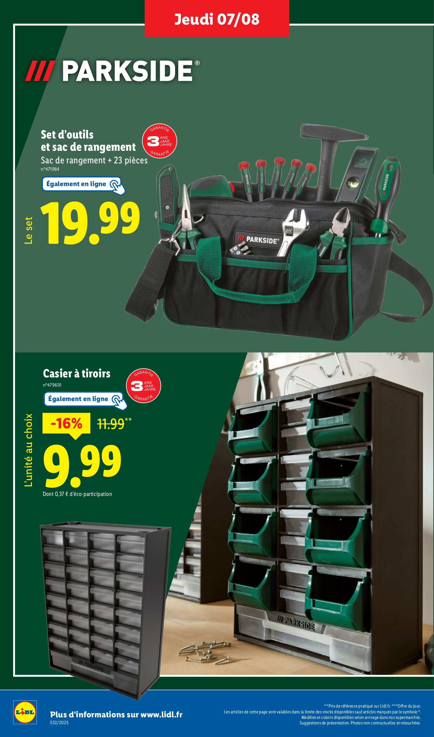 lidl - Catalogue Lidl - Les bonnes affaires de la semaine valable du 07/08 au 11/08 - page: 4