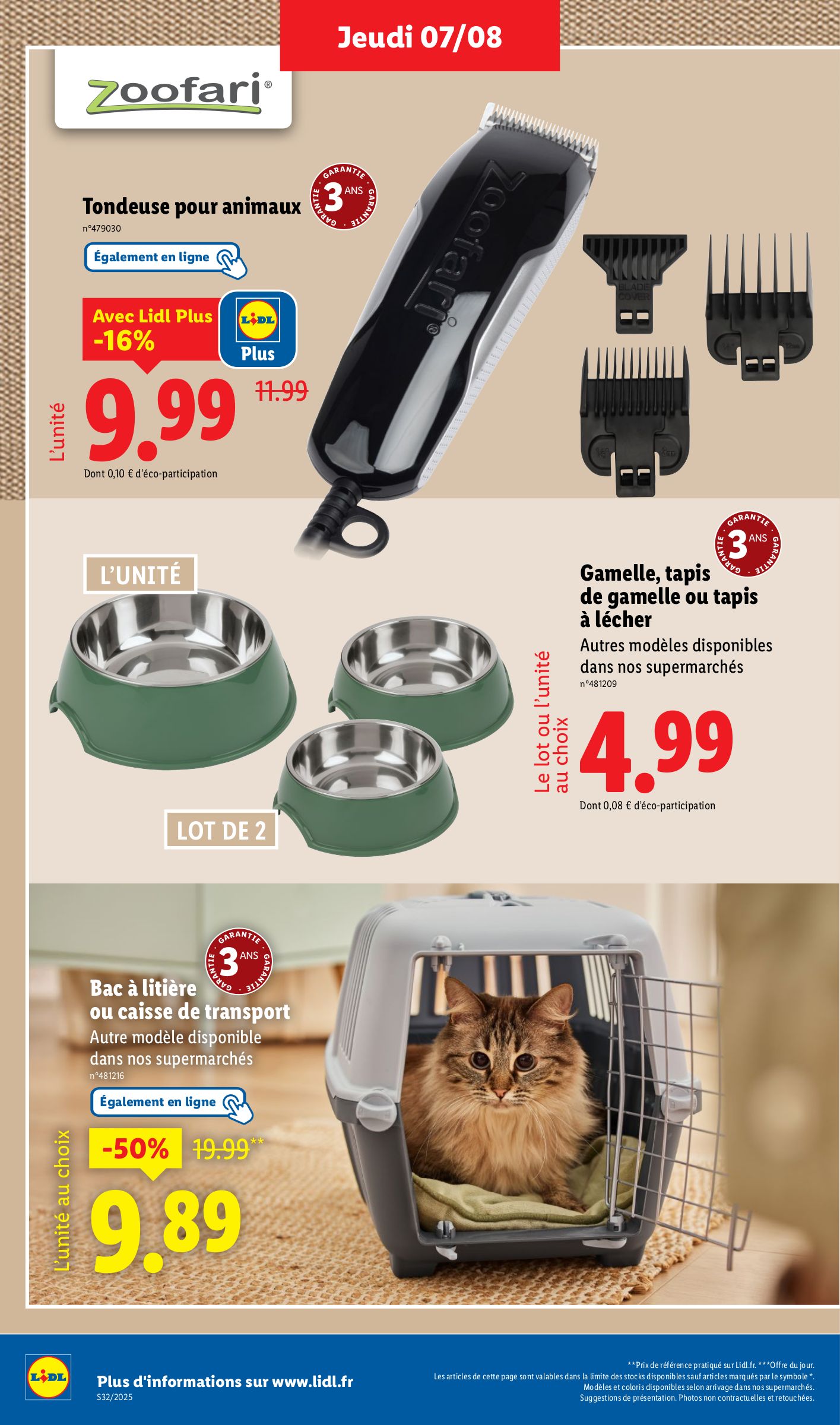 lidl - Catalogue Lidl - Les bonnes affaires de la semaine valable du 07/08 au 11/08 - page: 18