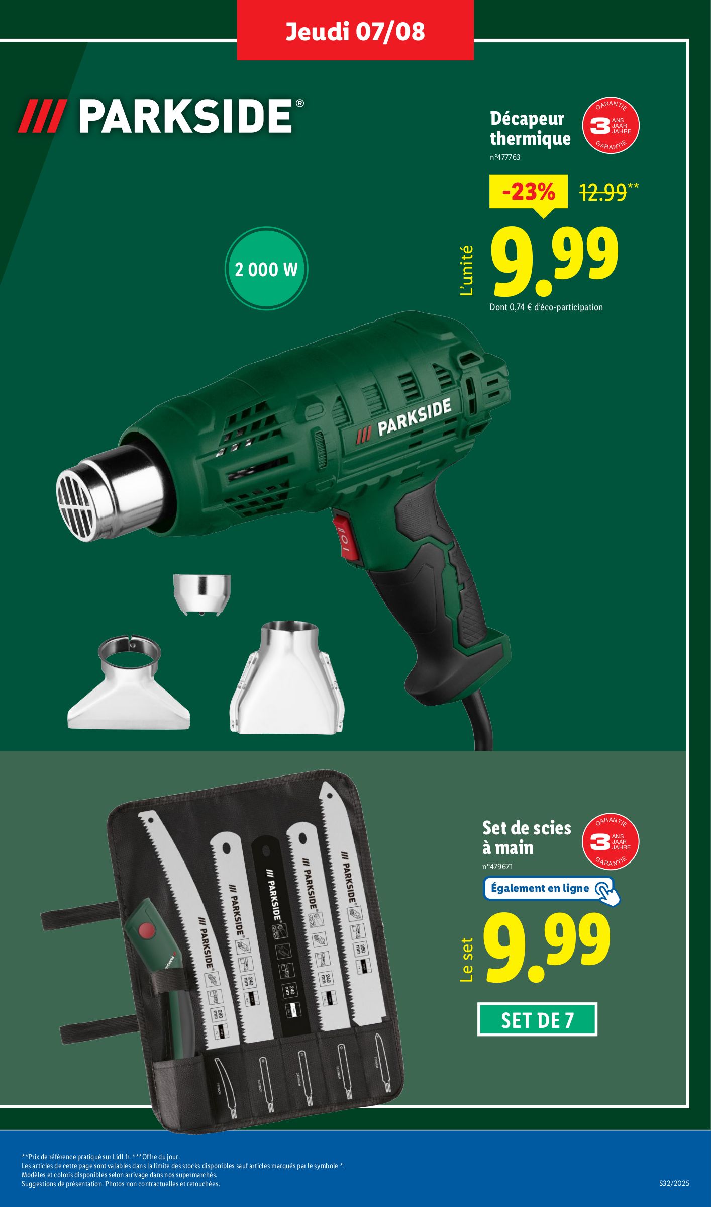 lidl - Catalogue Lidl - Les bonnes affaires de la semaine valable du 07/08 au 11/08 - page: 3