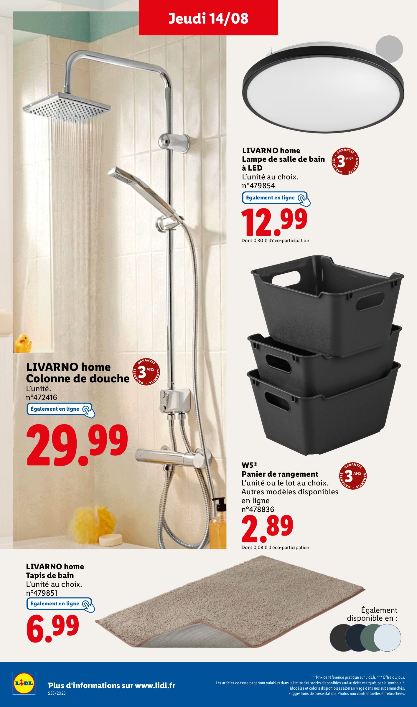 lidl - Catalogue Lidl - Les bonnes affaires de la semaine valable du 14/08 au 18/08 - page: 12