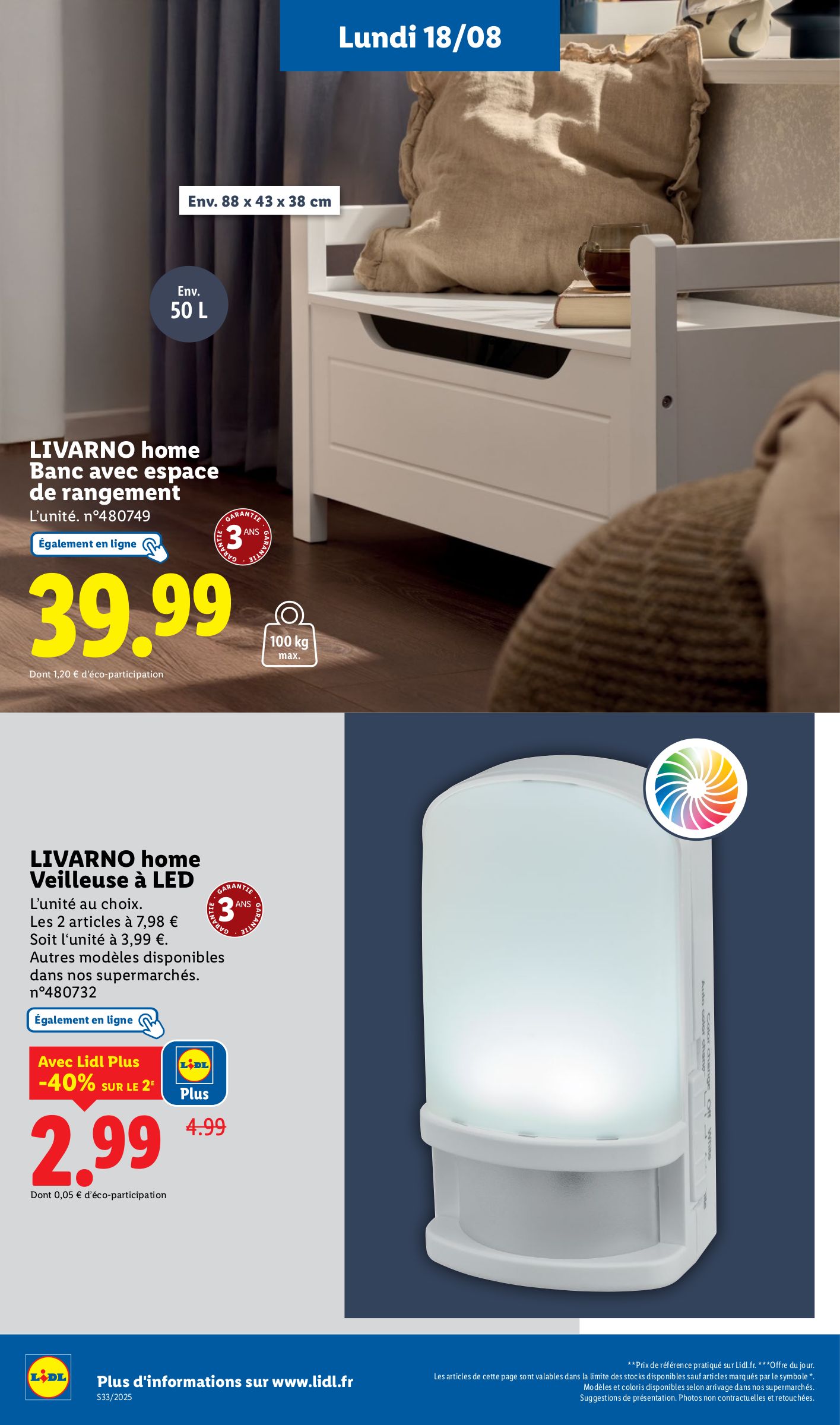 lidl - Catalogue Lidl - Les bonnes affaires de la semaine valable du 14/08 au 18/08 - page: 34