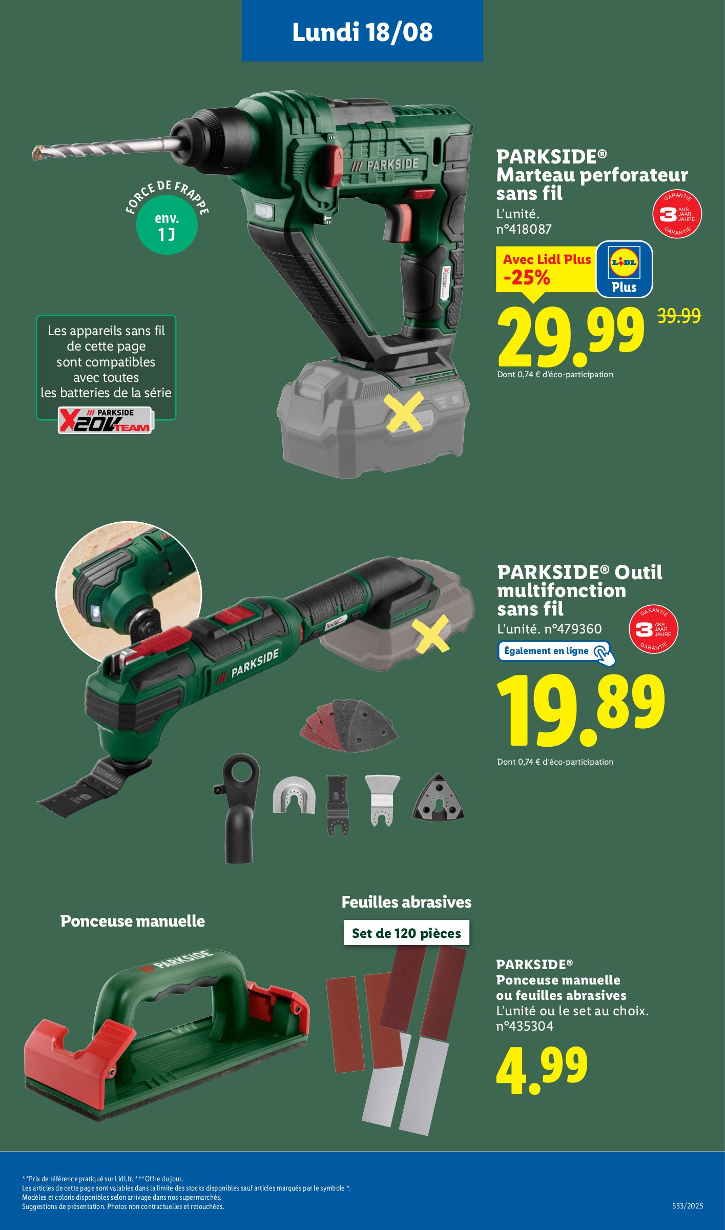 lidl - Catalogue Lidl - Les bonnes affaires de la semaine valable du 14/08 au 18/08 - page: 25