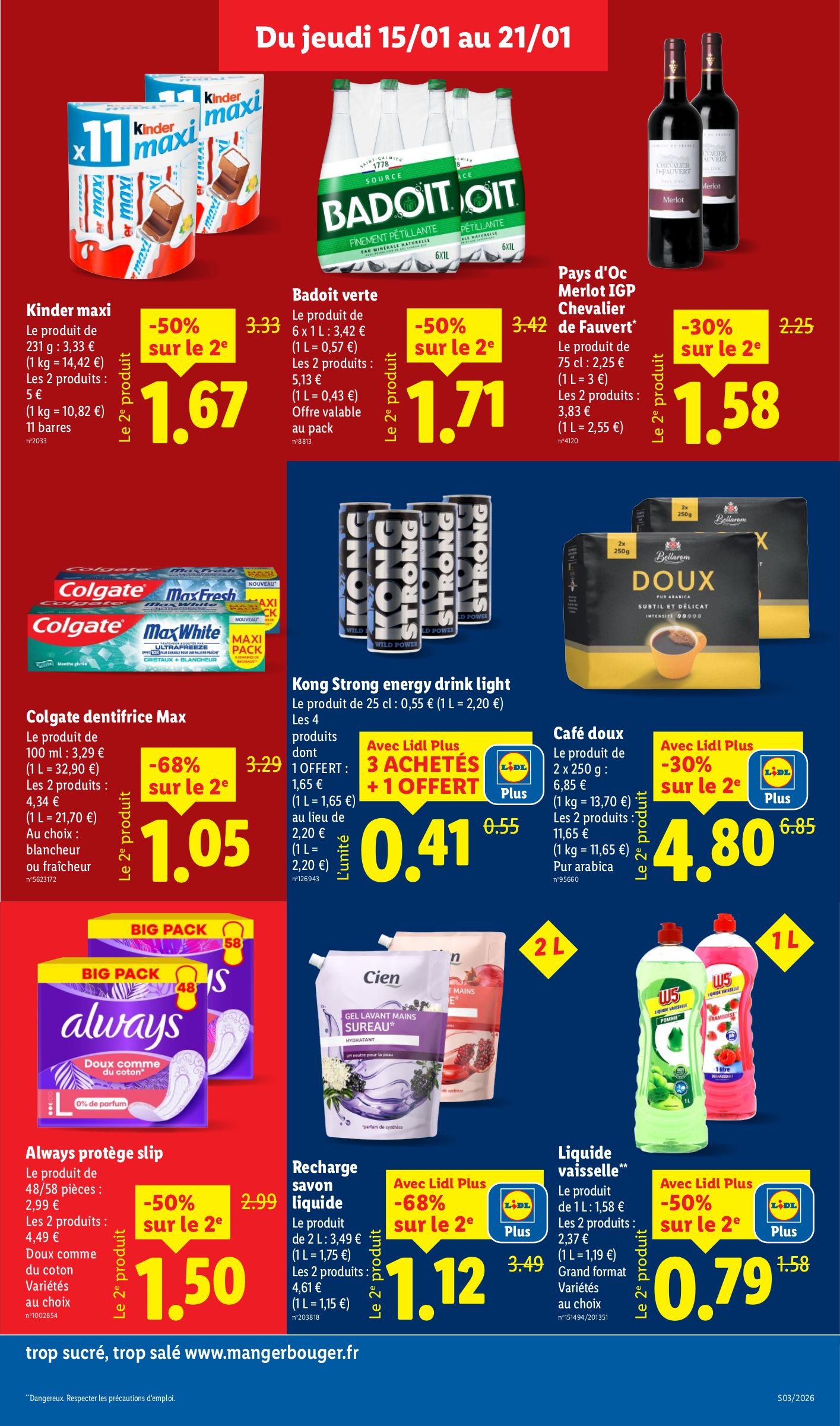 lidl - Catalogue Lidl valable du 15/01 au 21/01 - page: 15