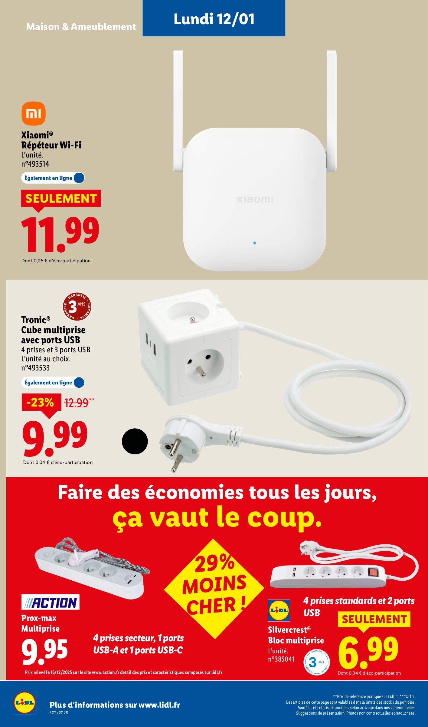 lidl - Catalogue Lidl - Soldes Lidl : Jusqu'à -75% valable du 12/01 au 15/01 - page: 8