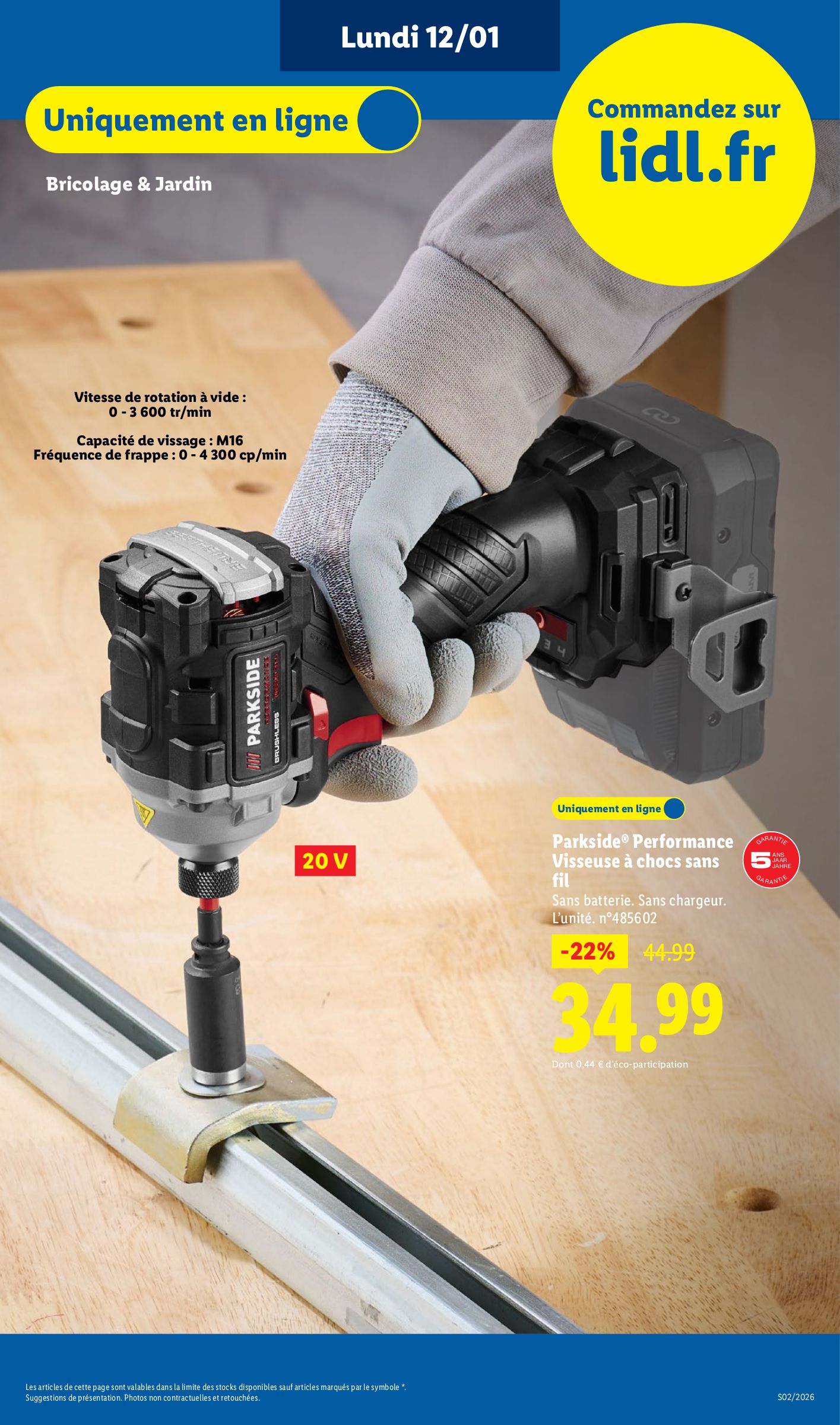 lidl - Catalogue Lidl - Exclu Web valable du 12/01 au 15/01 - page: 5