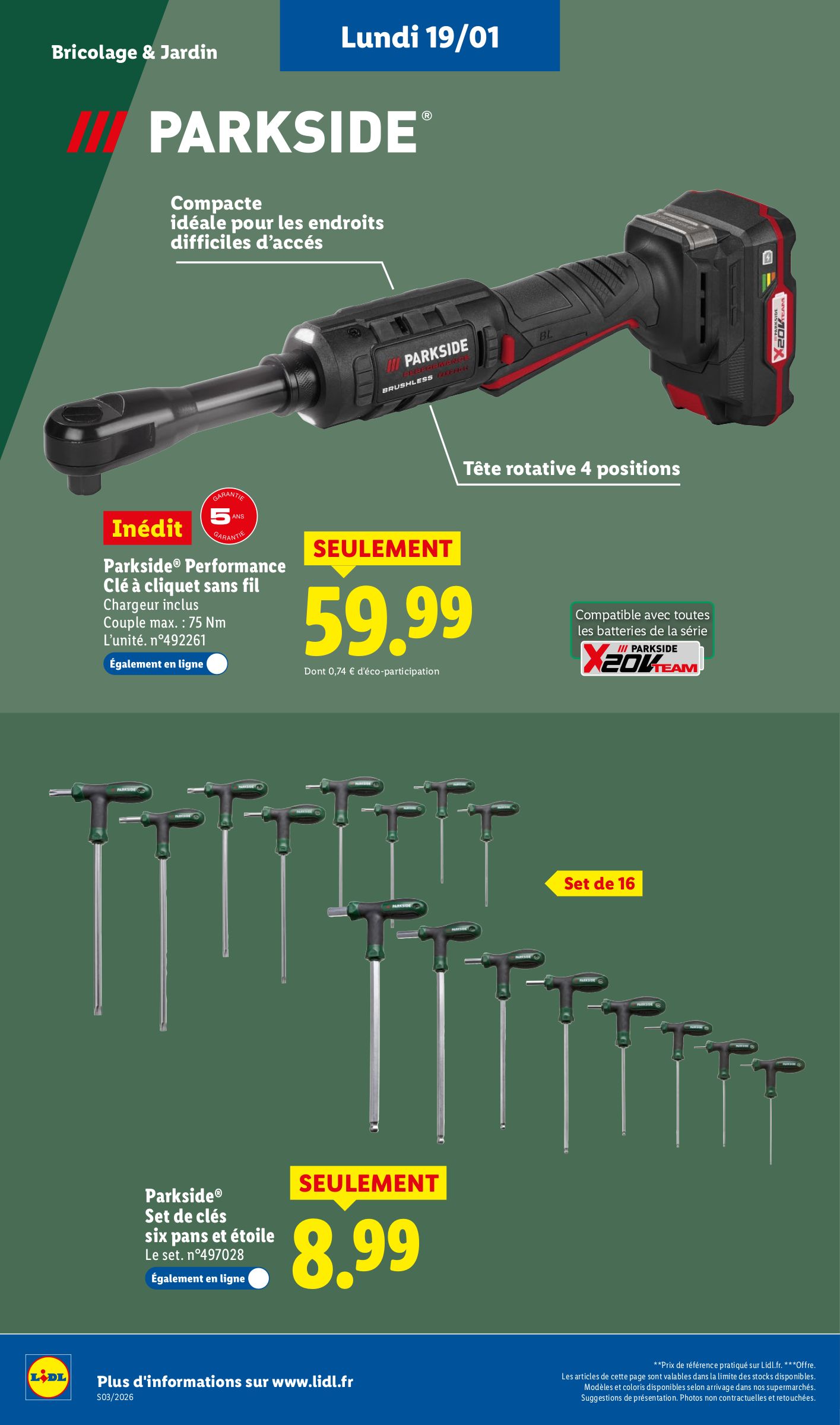 lidl - Catalogue Lidl - Les pépites de la semaine valable du 19/01 au 22/01 - page: 12