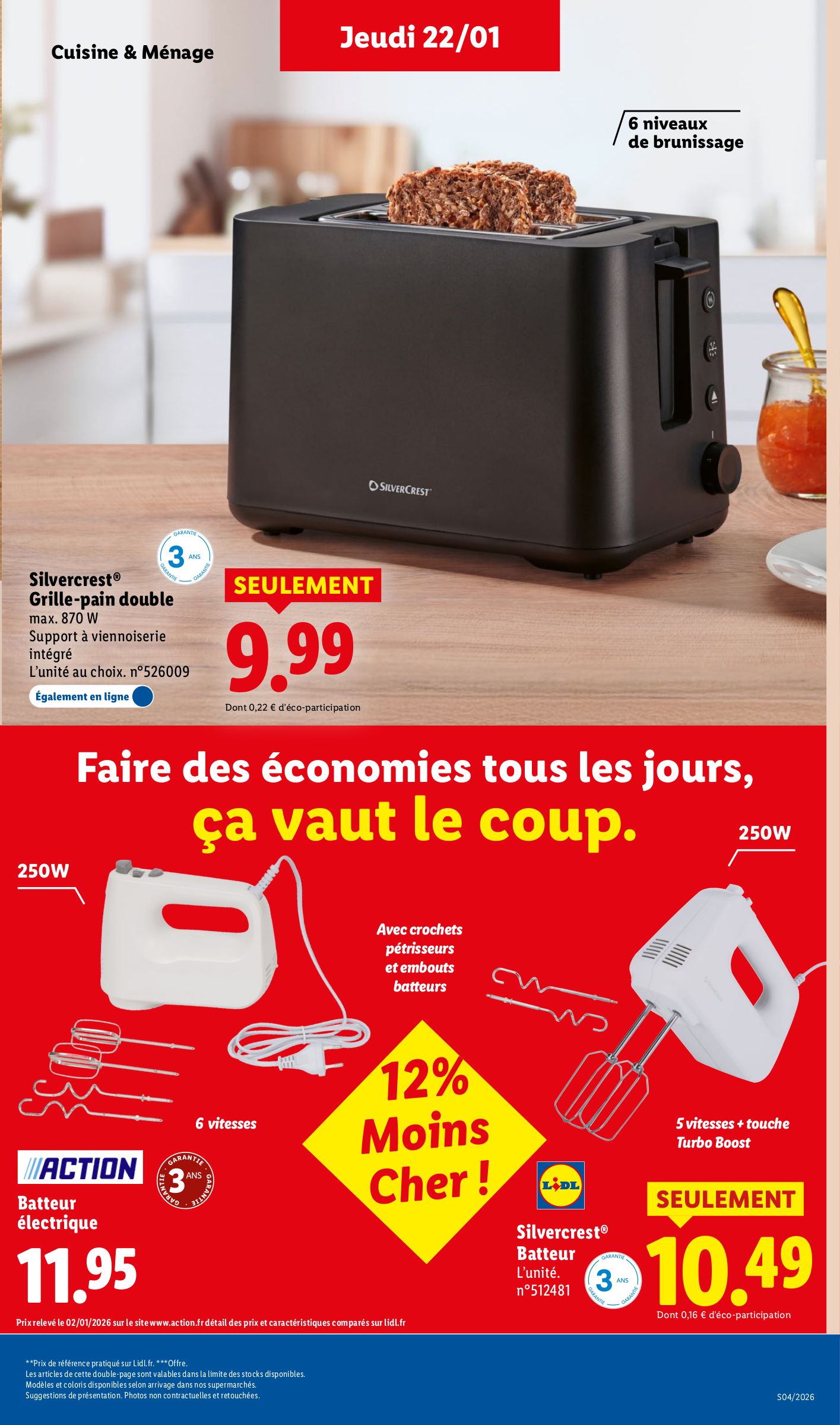 lidl - Catalogue Lidl - Les bonnes affaires de la semaine valable du 22/01 au 26/01 - page: 9