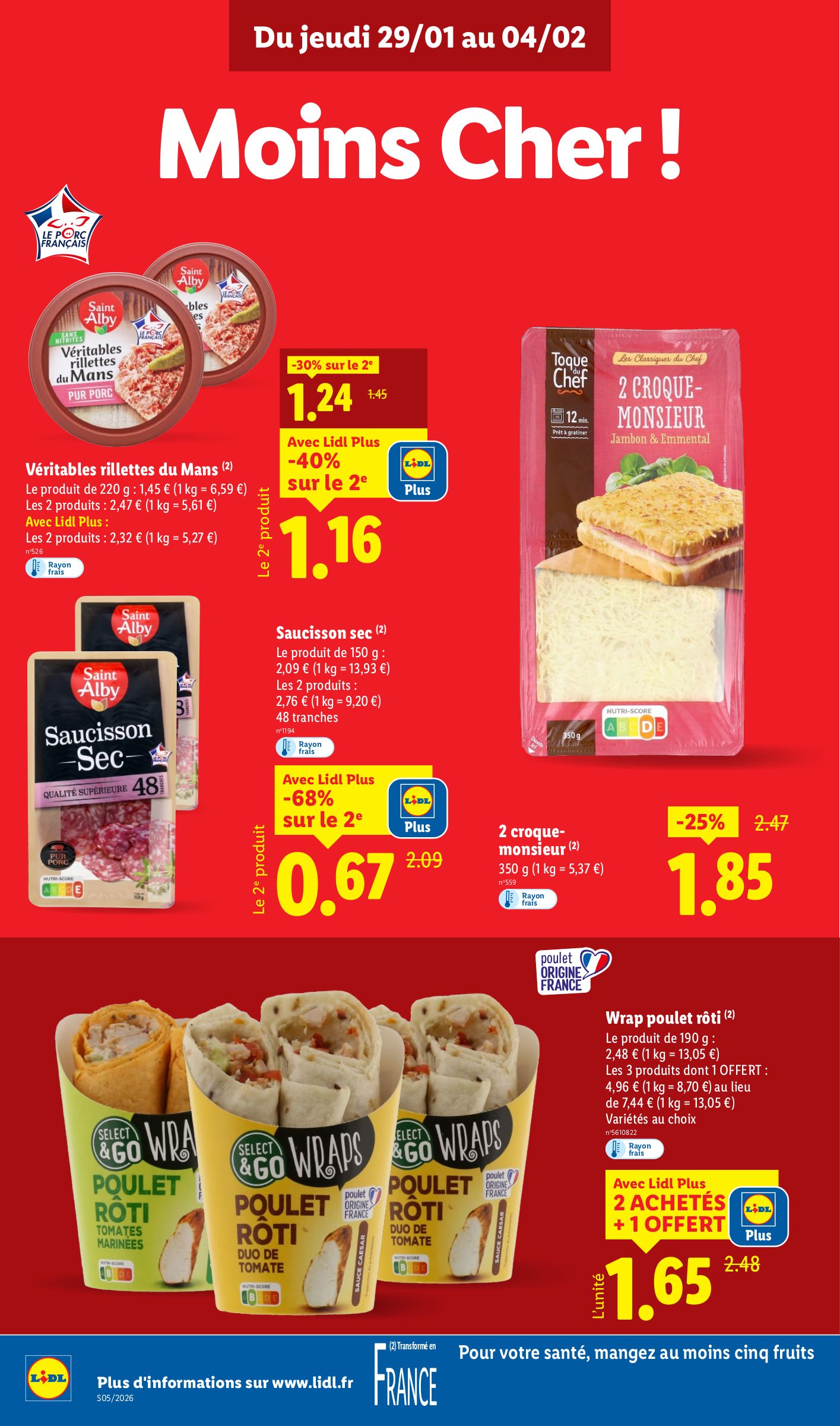 lidl - Catalogue Lidl - Les promos de la semaine valable du 29/01 au 04/02 - page: 10