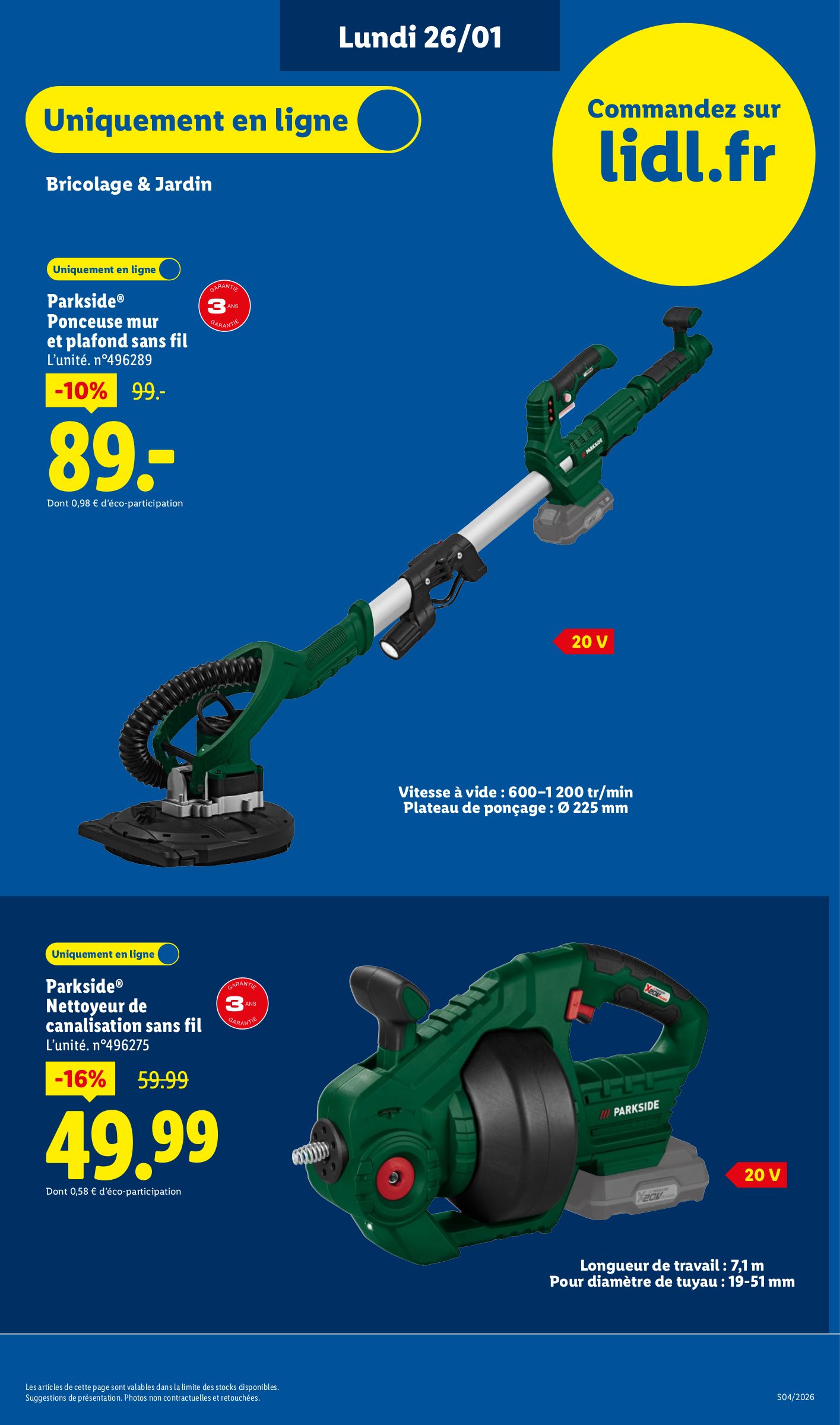 lidl - Catalogue Lidl - Exclu Web valable du 26/01 au 29/01 - page: 3