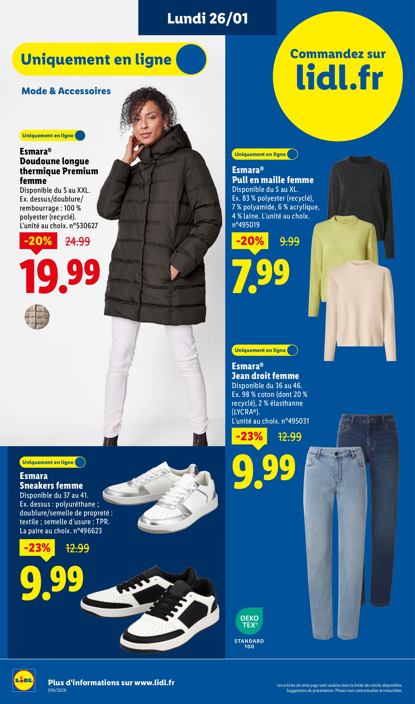 lidl - Catalogue Lidl - Exclu Web valable du 26/01 au 29/01 - page: 6