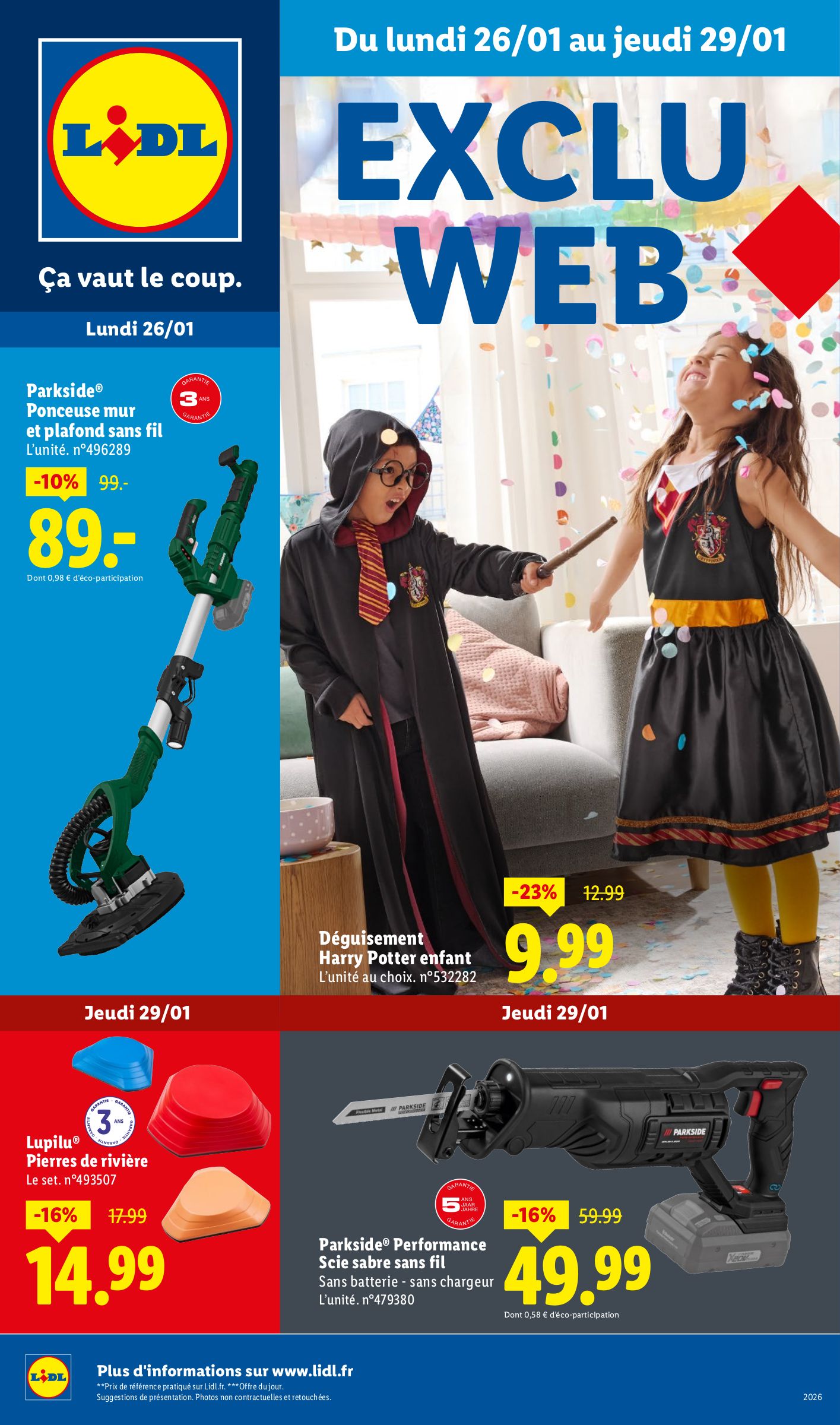 lidl - Catalogue Lidl - Exclu Web valable du 26/01 au 29/01