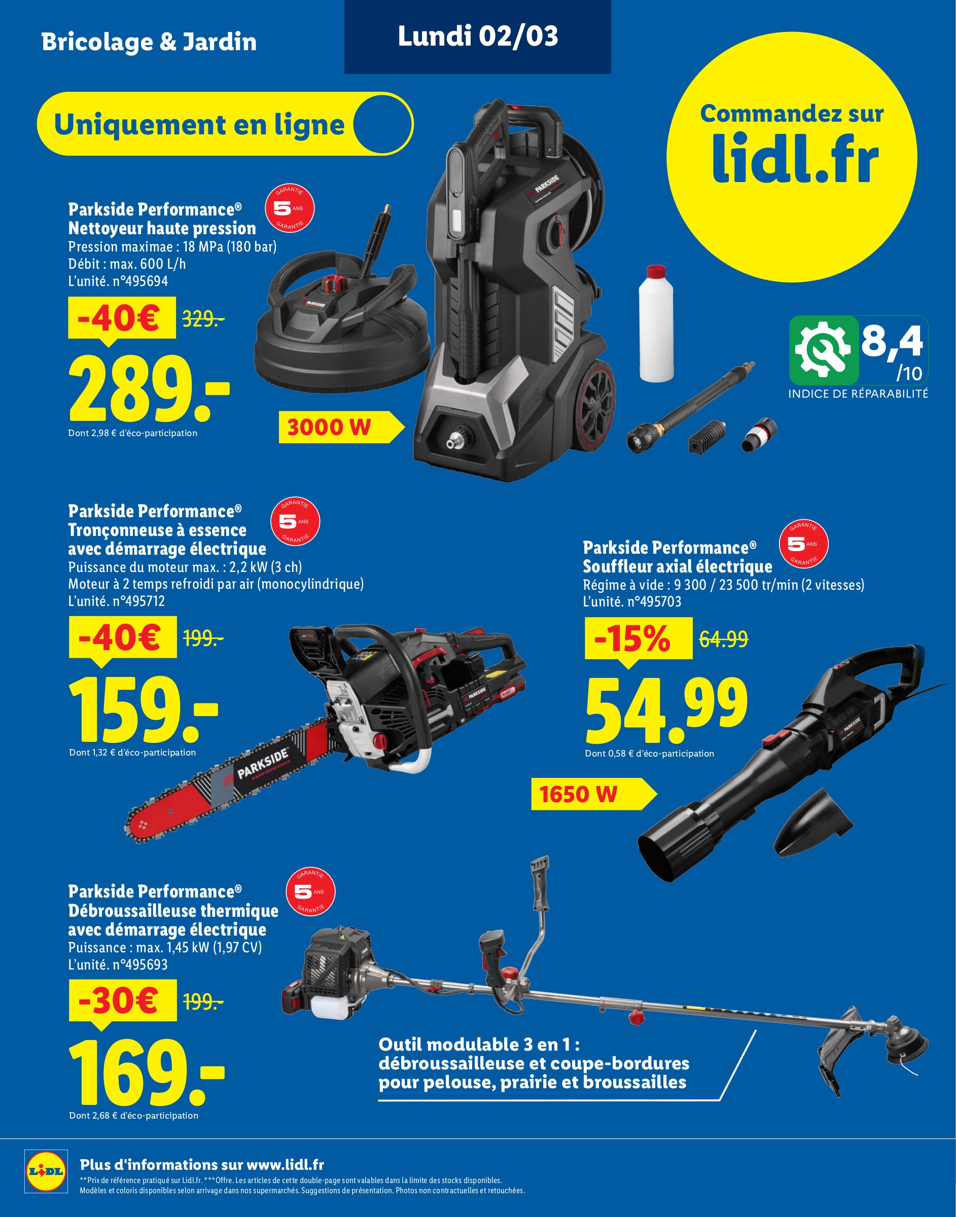 lidl - Catalogue Lidl - Plus de 400 produits Parkside valable du 02/03/2026 au 23/03/2026 - page: 8