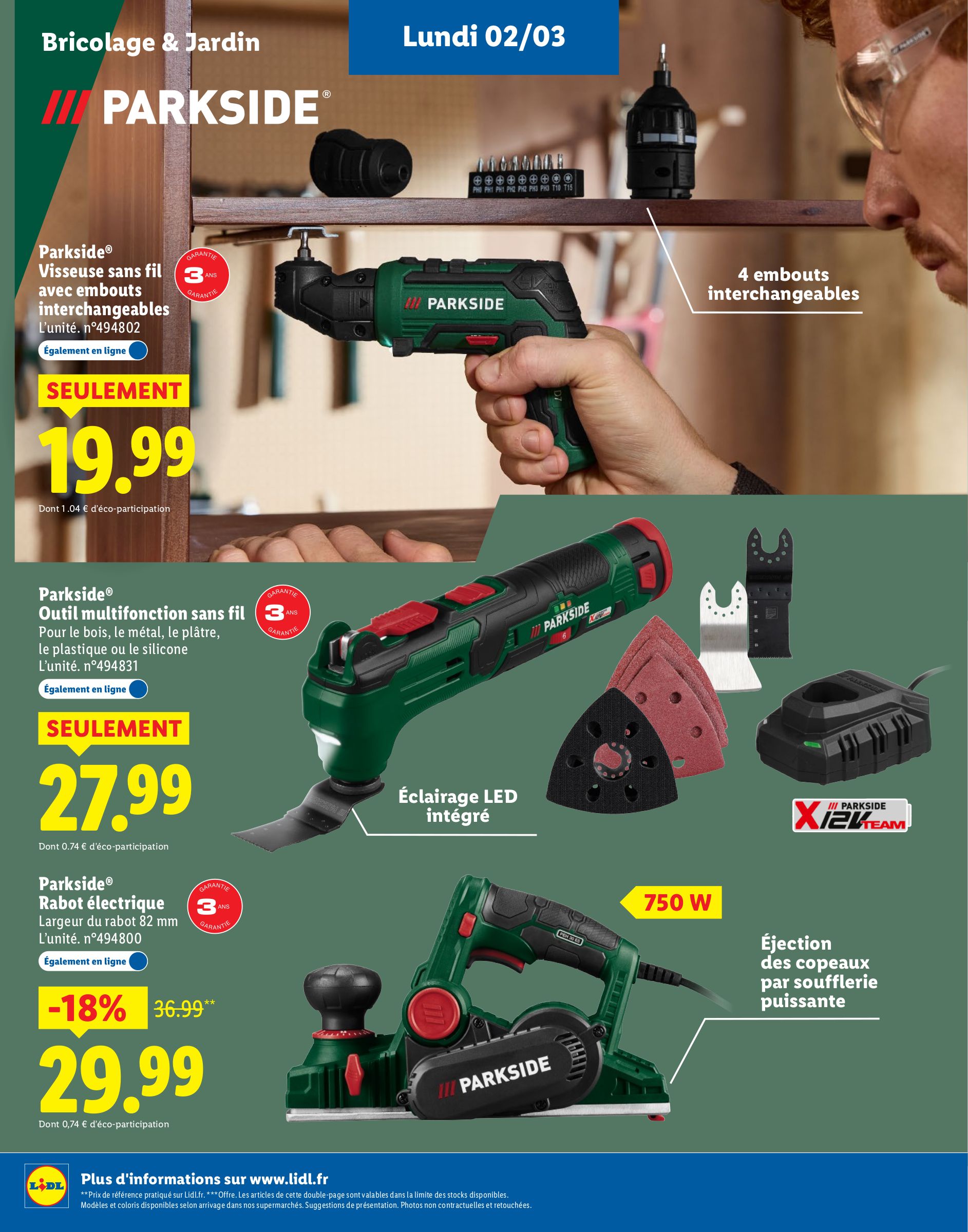 lidl - Catalogue Lidl - Plus de 400 produits Parkside valable du 02/03/2026 au 23/03/2026 - page: 6