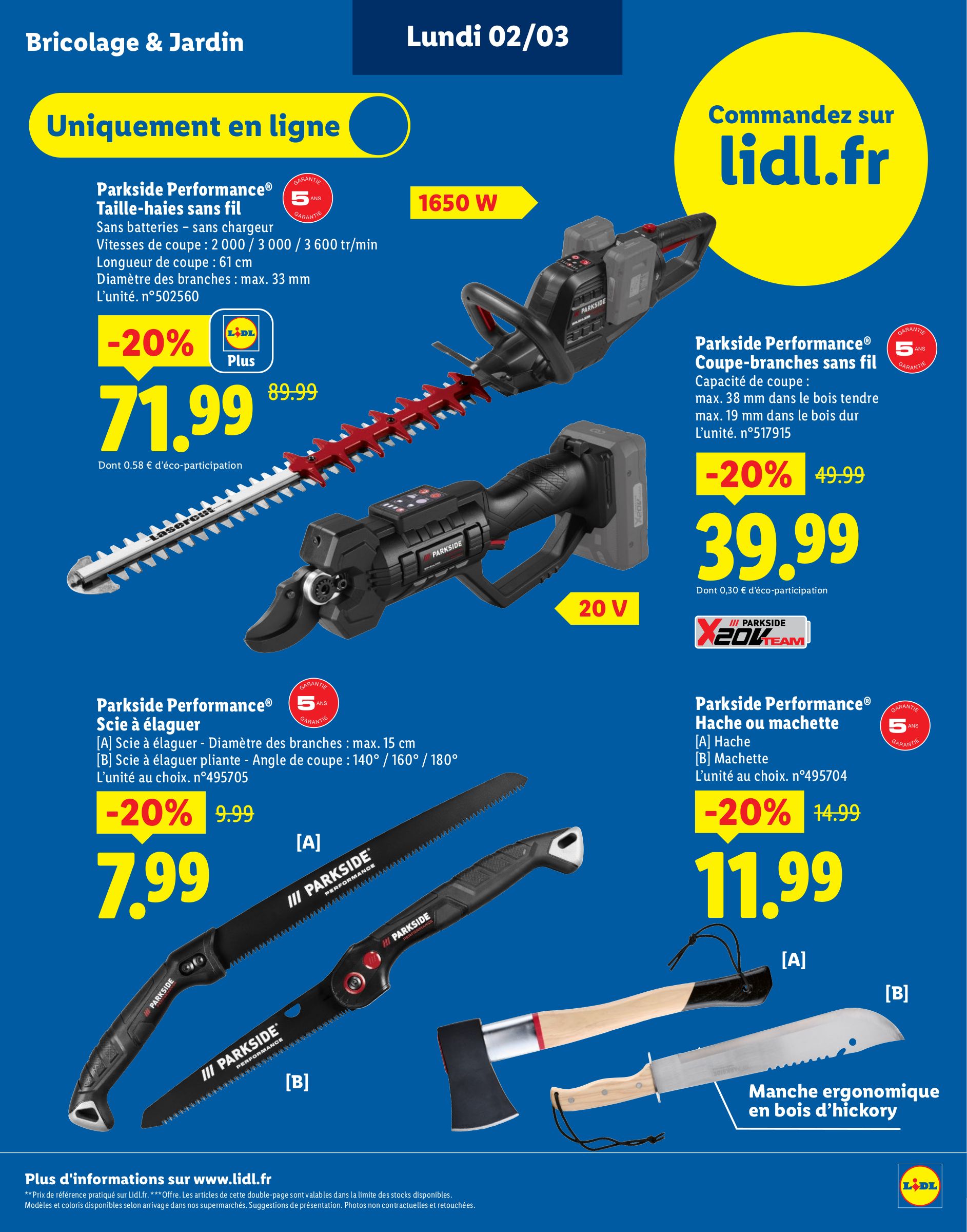 lidl - Catalogue Lidl - Plus de 400 produits Parkside valable du 02/03/2026 au 23/03/2026 - page: 9