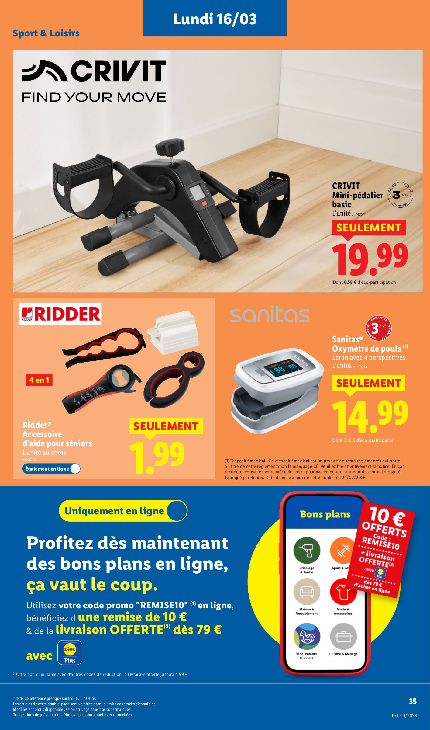 lidl - Catalogue Lidl - Les bonnes affaires de la semaine valable du 16/03/2026 au 19/03/2026 - page: 16