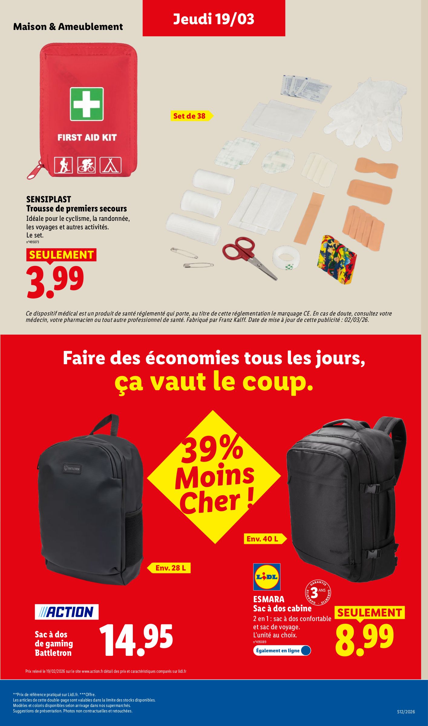 lidl - Catalogue Lidl - Les bonnes affaires de la semaine valable du 19/03/2026 au 23/03/2026 - page: 17