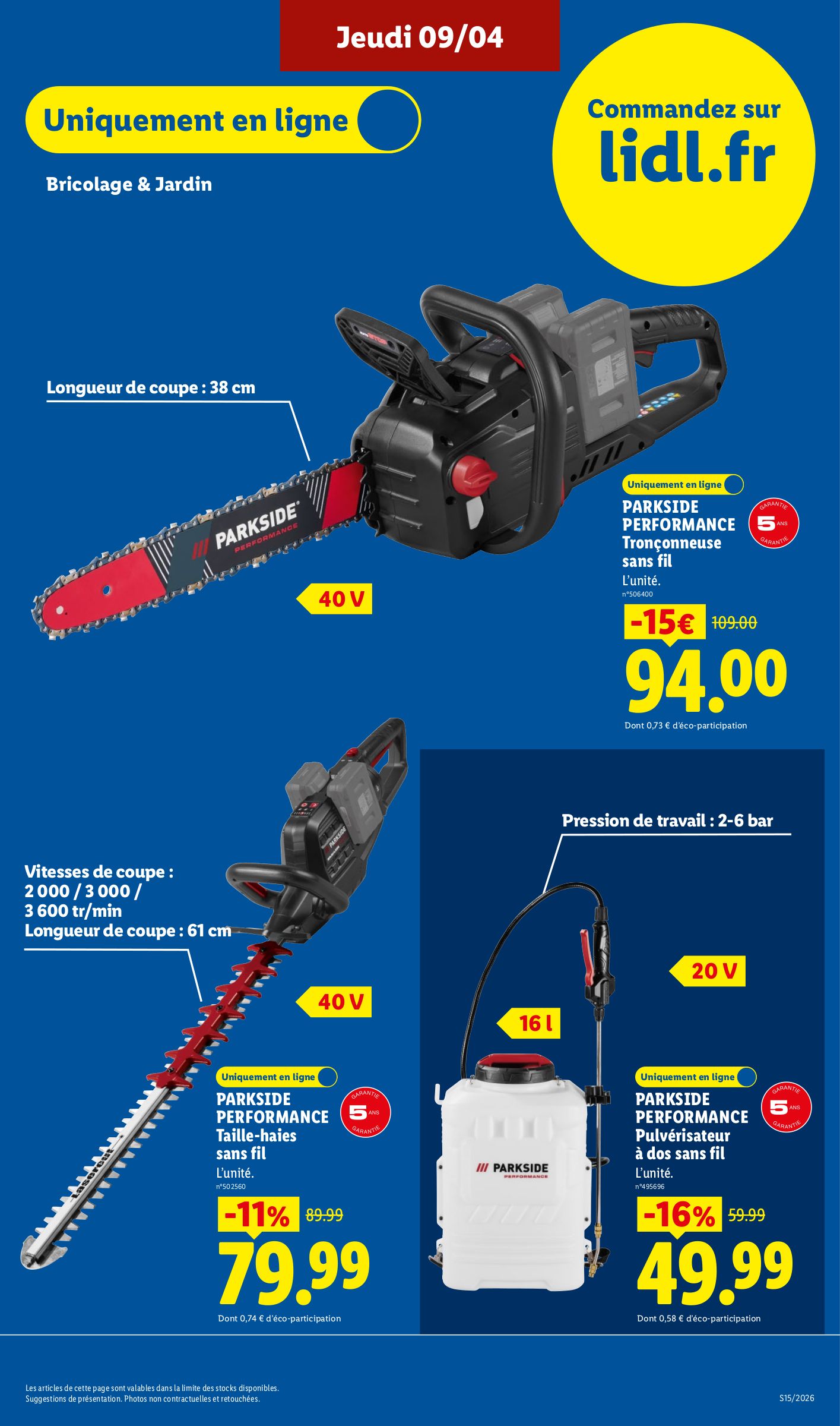 lidl - Catalogue Lidl - Exclu Web valable du 06/04/2026 au 09/04/2026 - page: 9