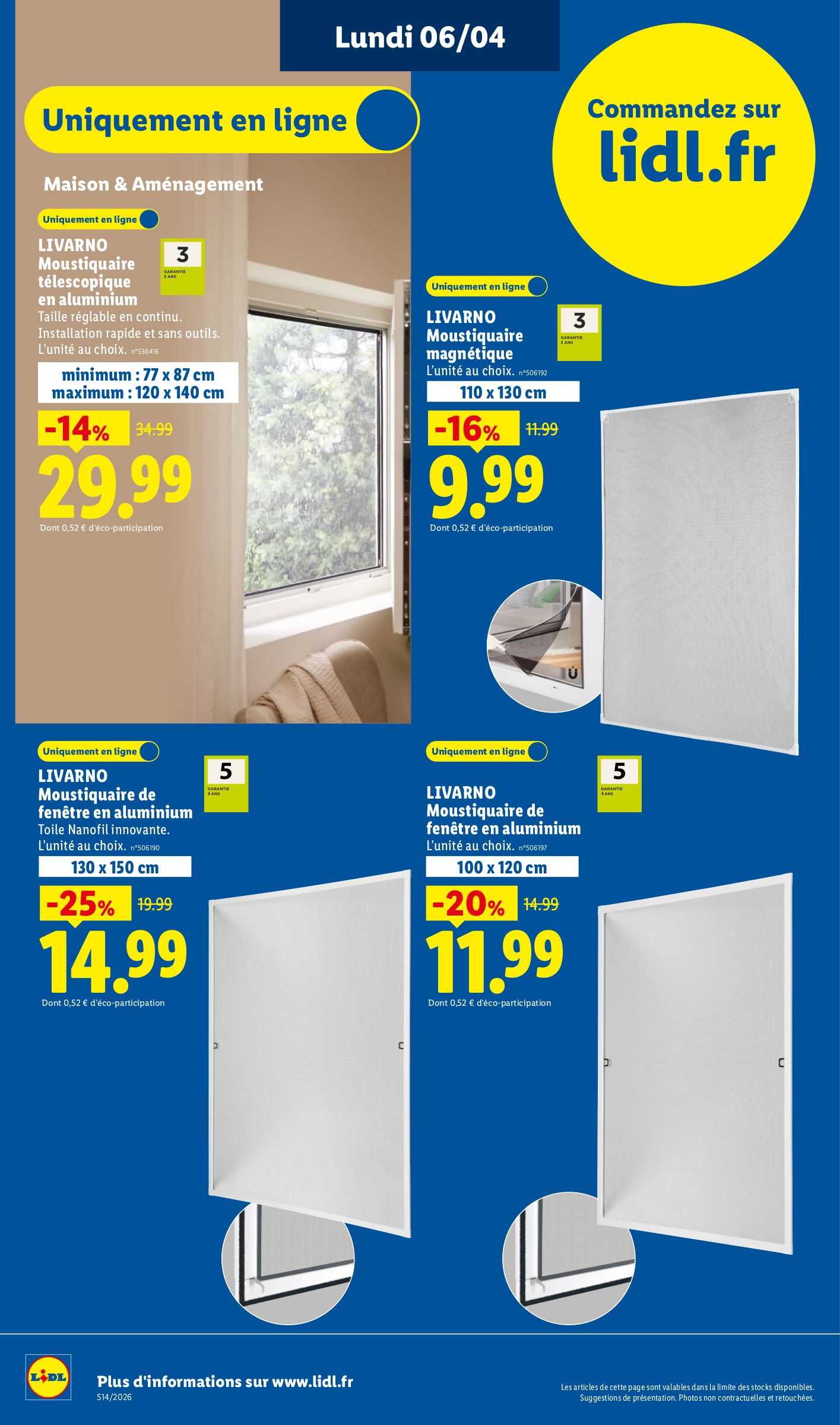 lidl - Catalogue Lidl - Exclu Web valable du 06/04/2026 au 09/04/2026 - page: 4