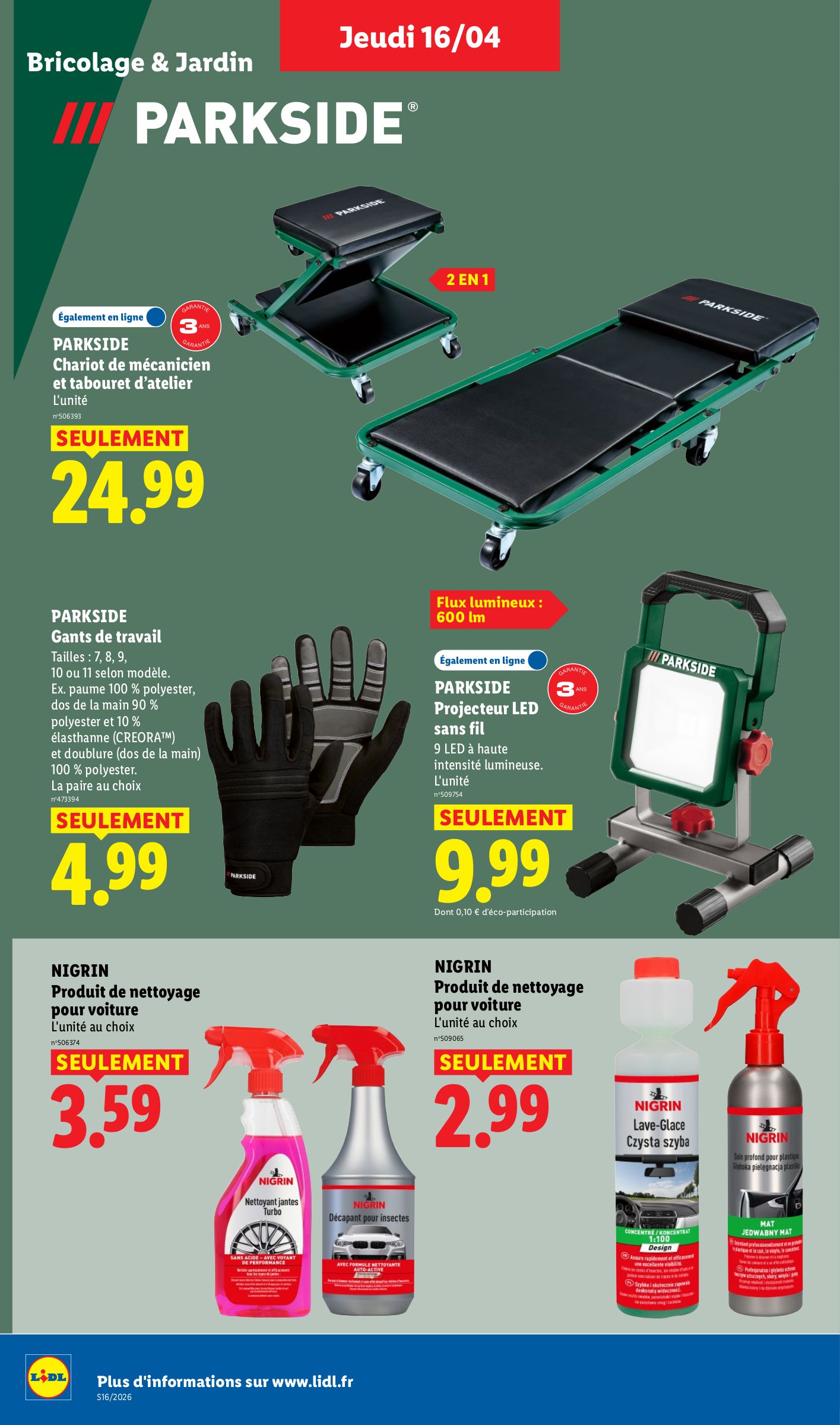lidl - Flyer Lidl - Les bonnes affaires de la semaine pour la semaine prochaine du du lundi 13/04/2026 au de jeudi 16/04/2026 - page: 17
