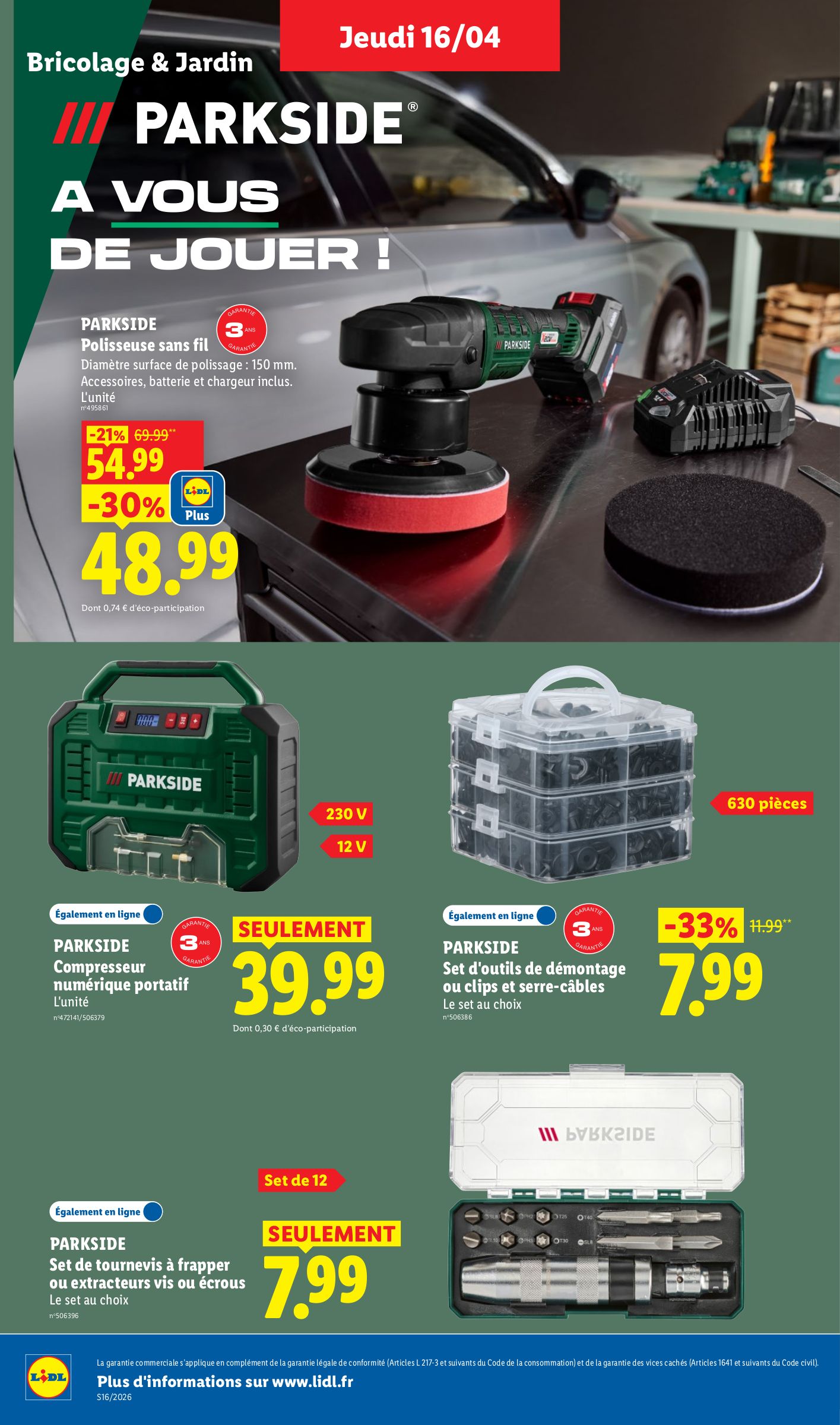 lidl - Flyer Lidl - Les bonnes affaires de la semaine pour la semaine prochaine du du lundi 13/04/2026 au de jeudi 16/04/2026 - page: 15