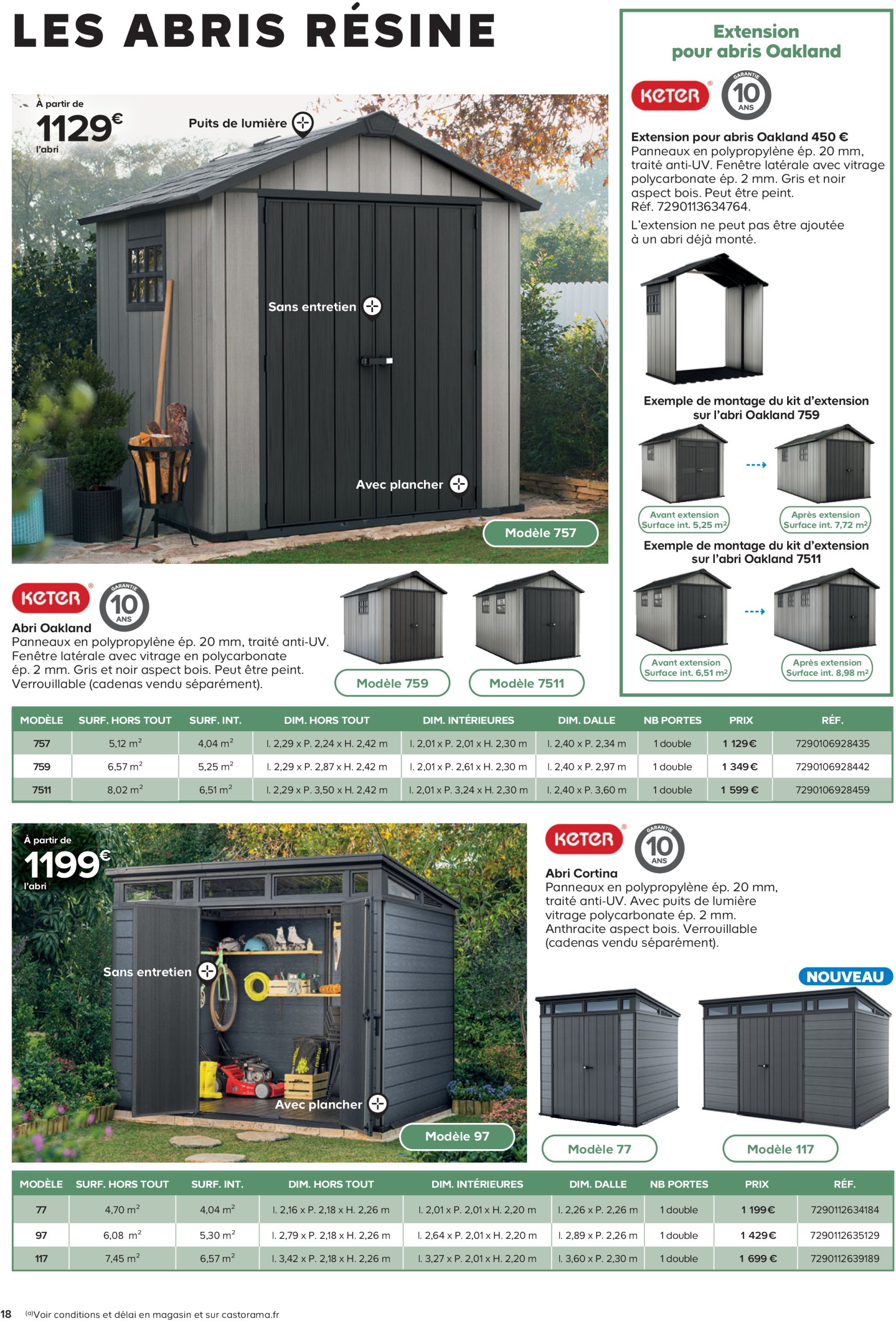 castorama - Catalogue Castorama - Abris de jardin et serres valable dès 25/02 - 19/03 - page: 18 castorama - Catalogue Castorama - Abris de jardin et serres valable dès 25/02 - 19/03 - page: 18