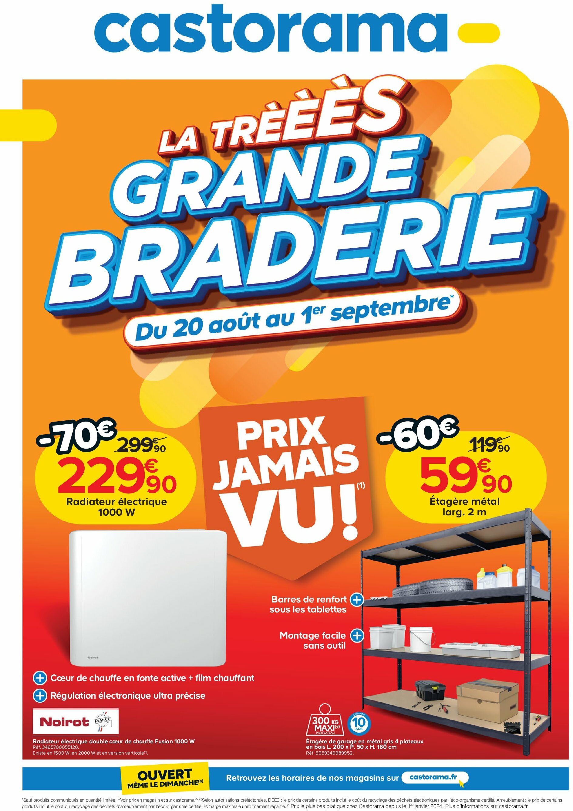 castorama - Catalogue Castorama valable du 20/08 au 01/09 - page: 1