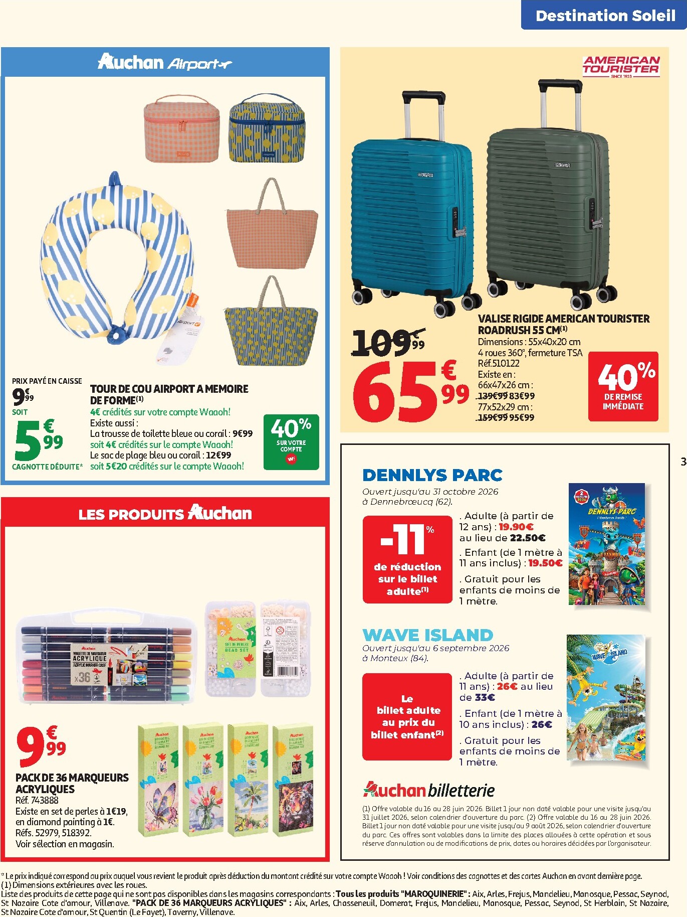 auchan - Current Auchan - Valises et vacances leaflet valid from du mardi 16/06/2026 to du dimanche 28/06/2026 - page: 3