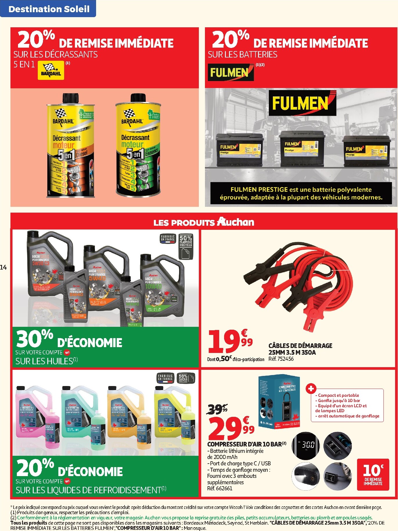 auchan - Current Auchan - Valises et vacances leaflet valid from du mardi 16/06/2026 to du dimanche 28/06/2026 - page: 14