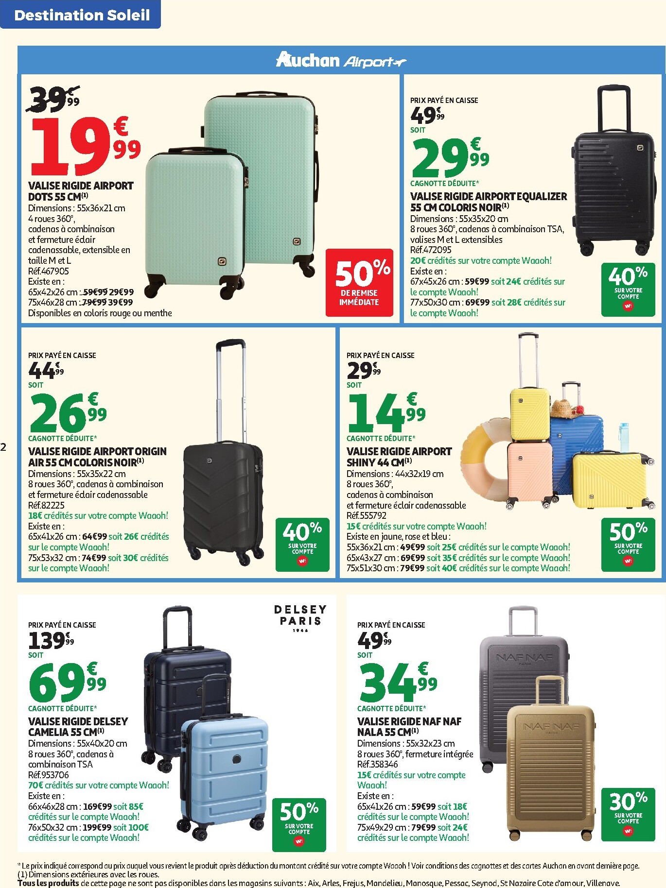 auchan - Current Auchan - Valises et vacances leaflet valid from du mardi 16/06/2026 to du dimanche 28/06/2026 - page: 2