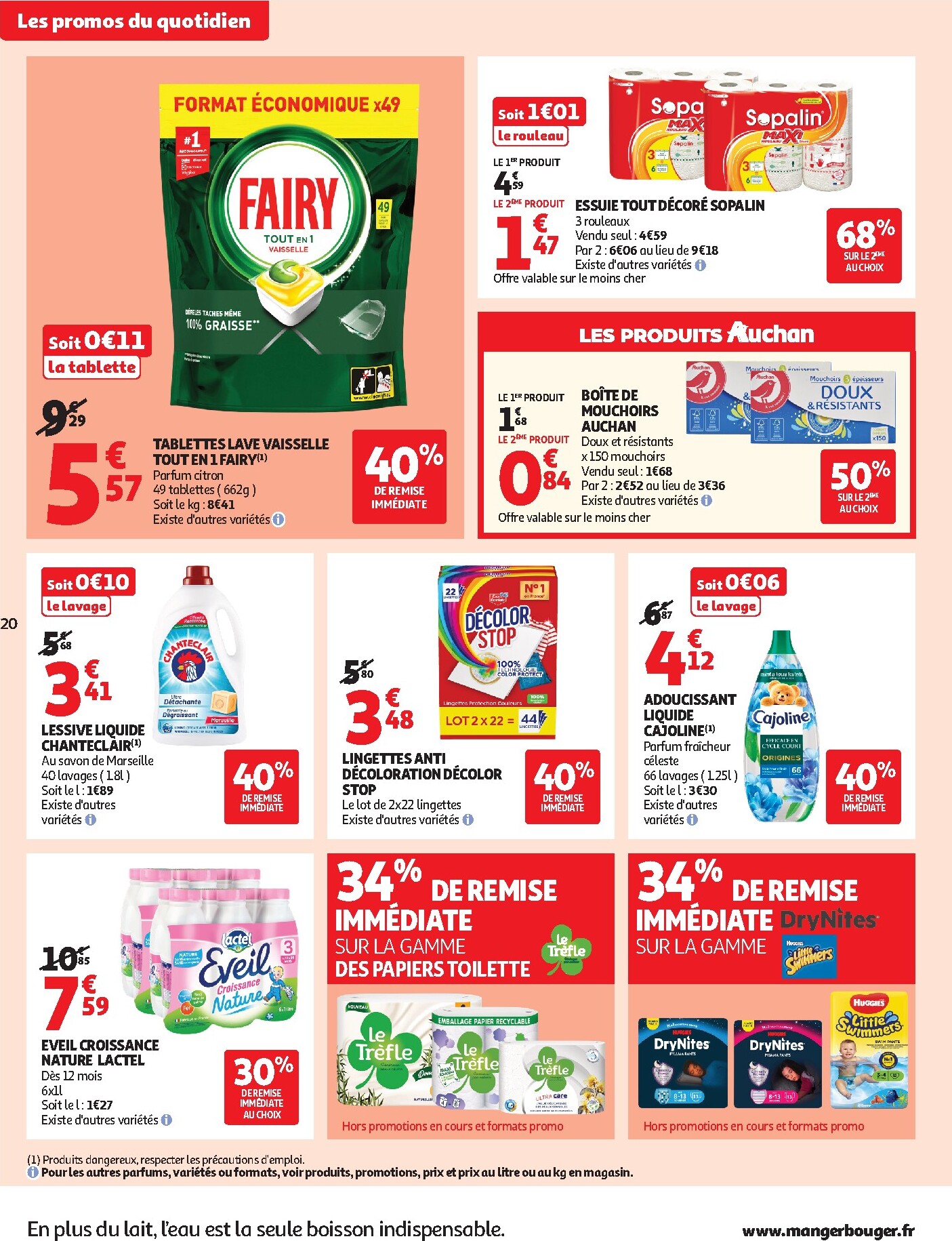 auchan - Current Auchan Supermarché - Beauté, Halles, supers leaflet valid from du mardi 16/06/2026 to du samedi 27/06/2026 - page: 20