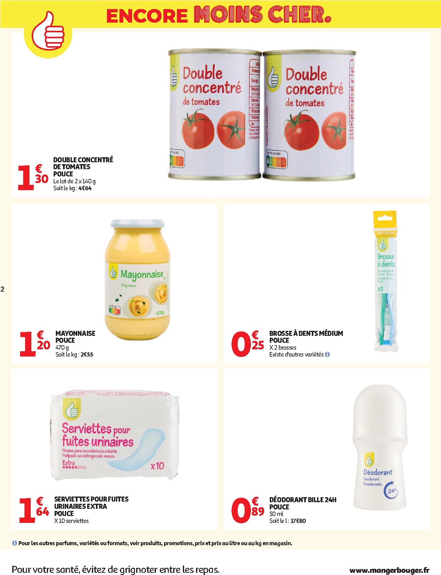 auchan - Current Auchan Supermarché - Marque Pouce supers leaflet valid from du mardi 16/06/2026 to du samedi 27/06/2026 - page: 2