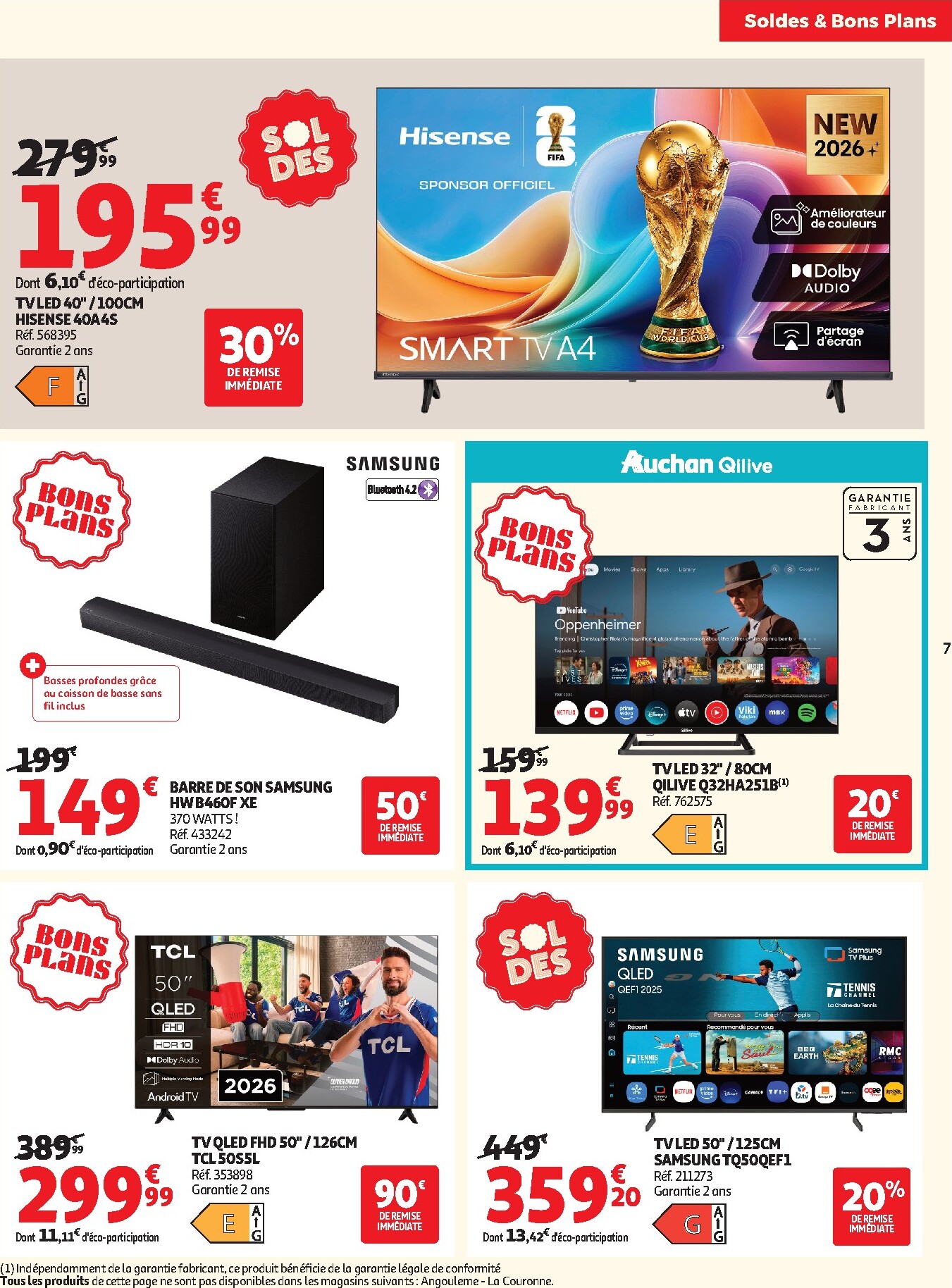 auchan - Flyer Auchan - Soldes d'été pour la semaine prochaine du du mercredi 24/06/2026 au du mardi 21/07/2026 - page: 7
