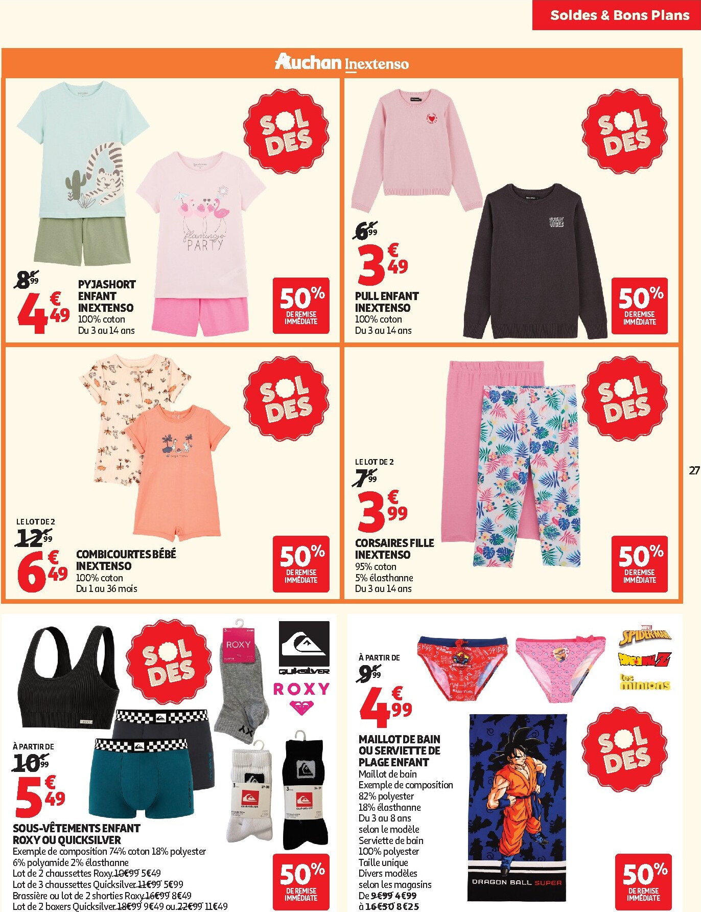 auchan - Flyer Auchan - Soldes d'été pour la semaine prochaine du du mercredi 24/06/2026 au du mardi 21/07/2026 - page: 27