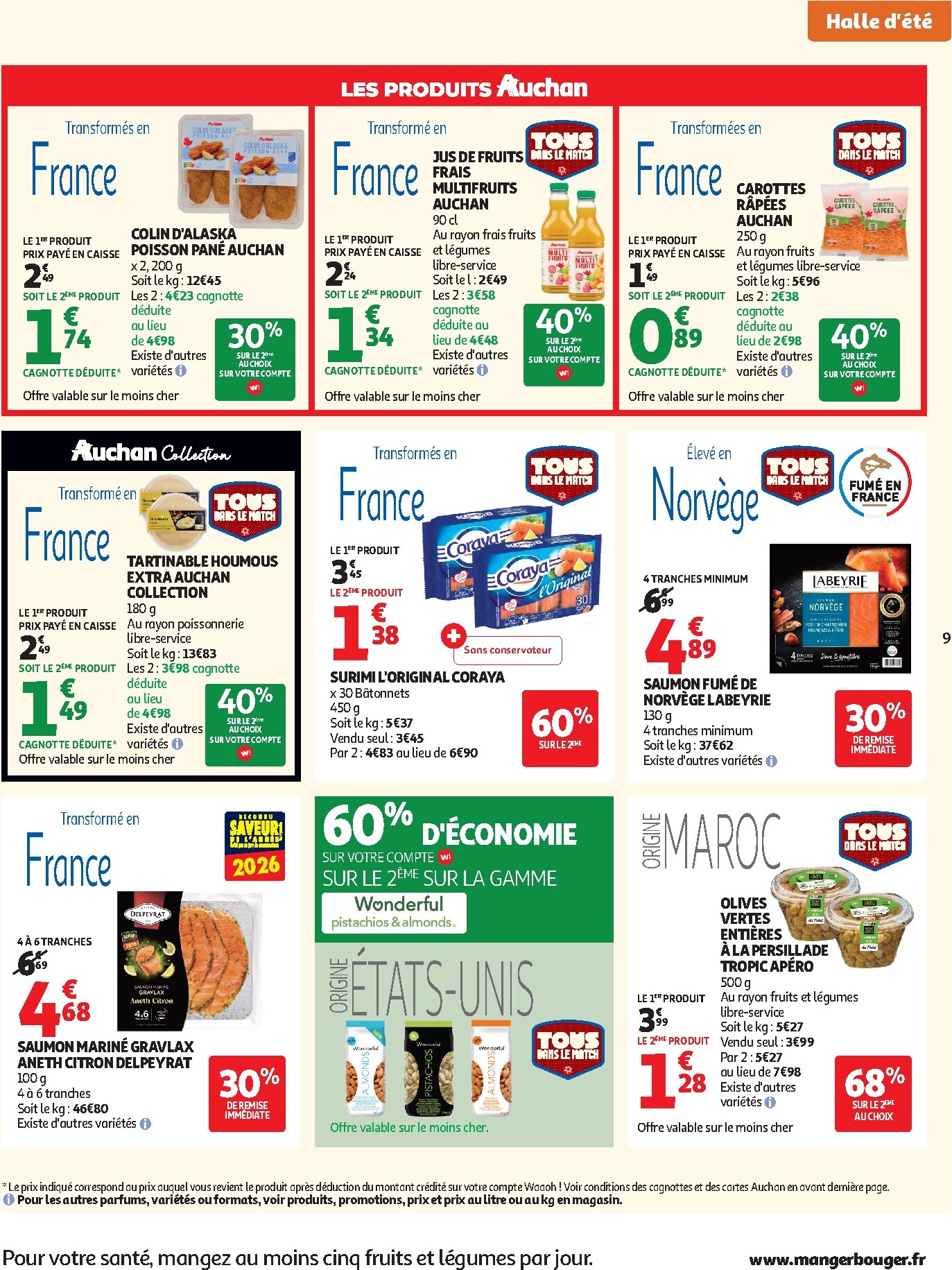 auchan - Flyer Auchan Supermarché - Tops promos supers pour la semaine prochaine du du mardi 23/06/2026 au du samedi 27/06/2026 - page: 9