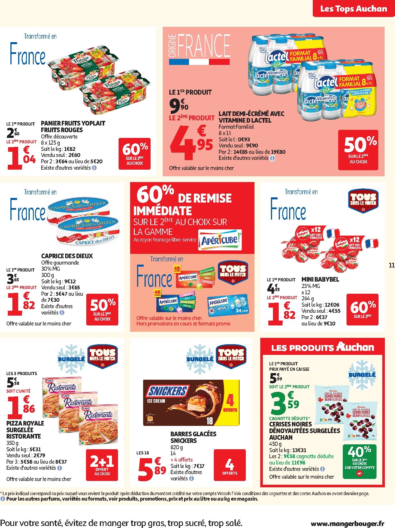 auchan - Flyer Auchan Supermarché - Tops promos supers pour la semaine prochaine du du mardi 23/06/2026 au du samedi 27/06/2026 - page: 11