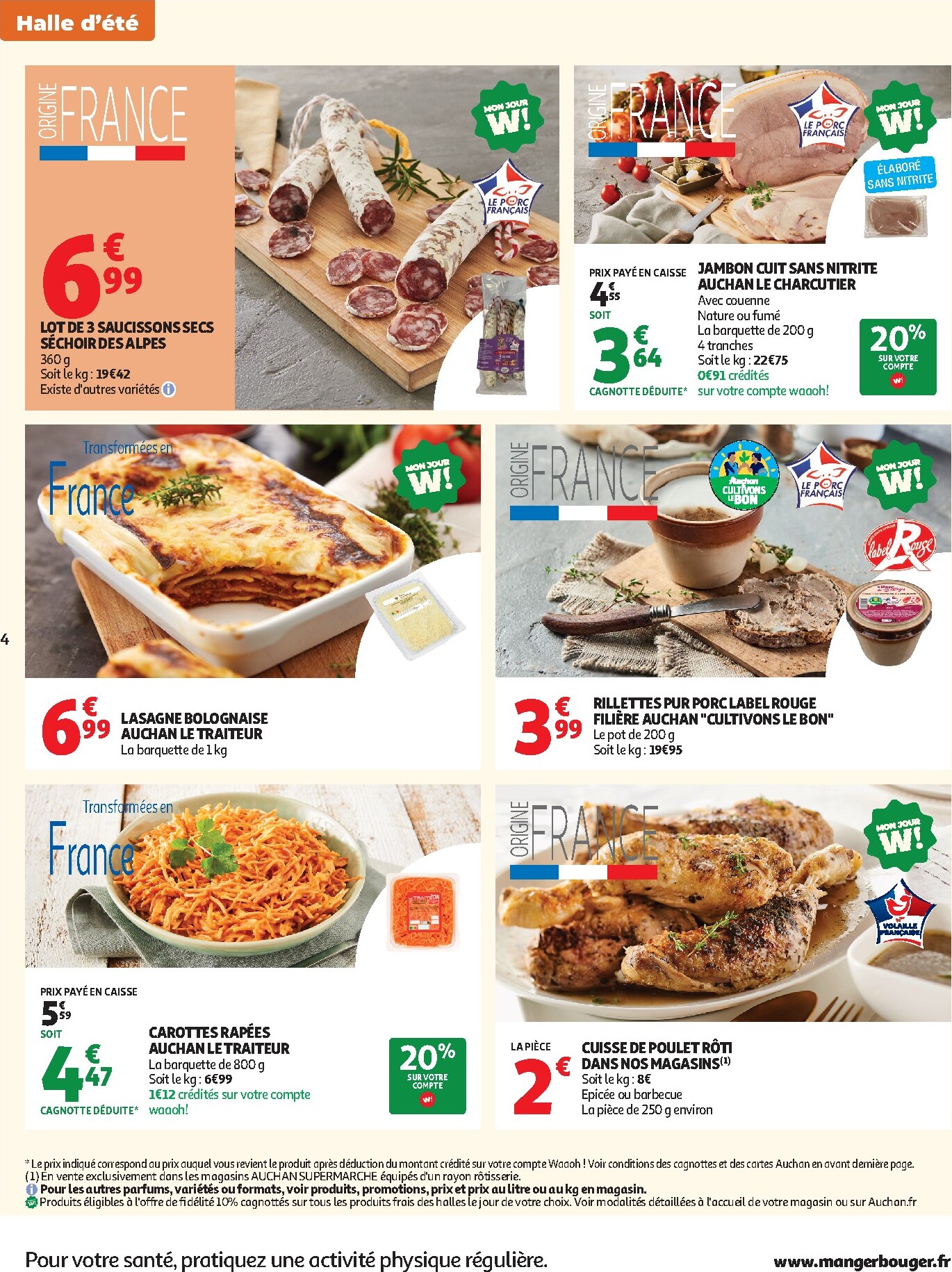 auchan - Flyer Auchan Supermarché - Tops promos supers pour la semaine prochaine du du mardi 23/06/2026 au du samedi 27/06/2026 - page: 4