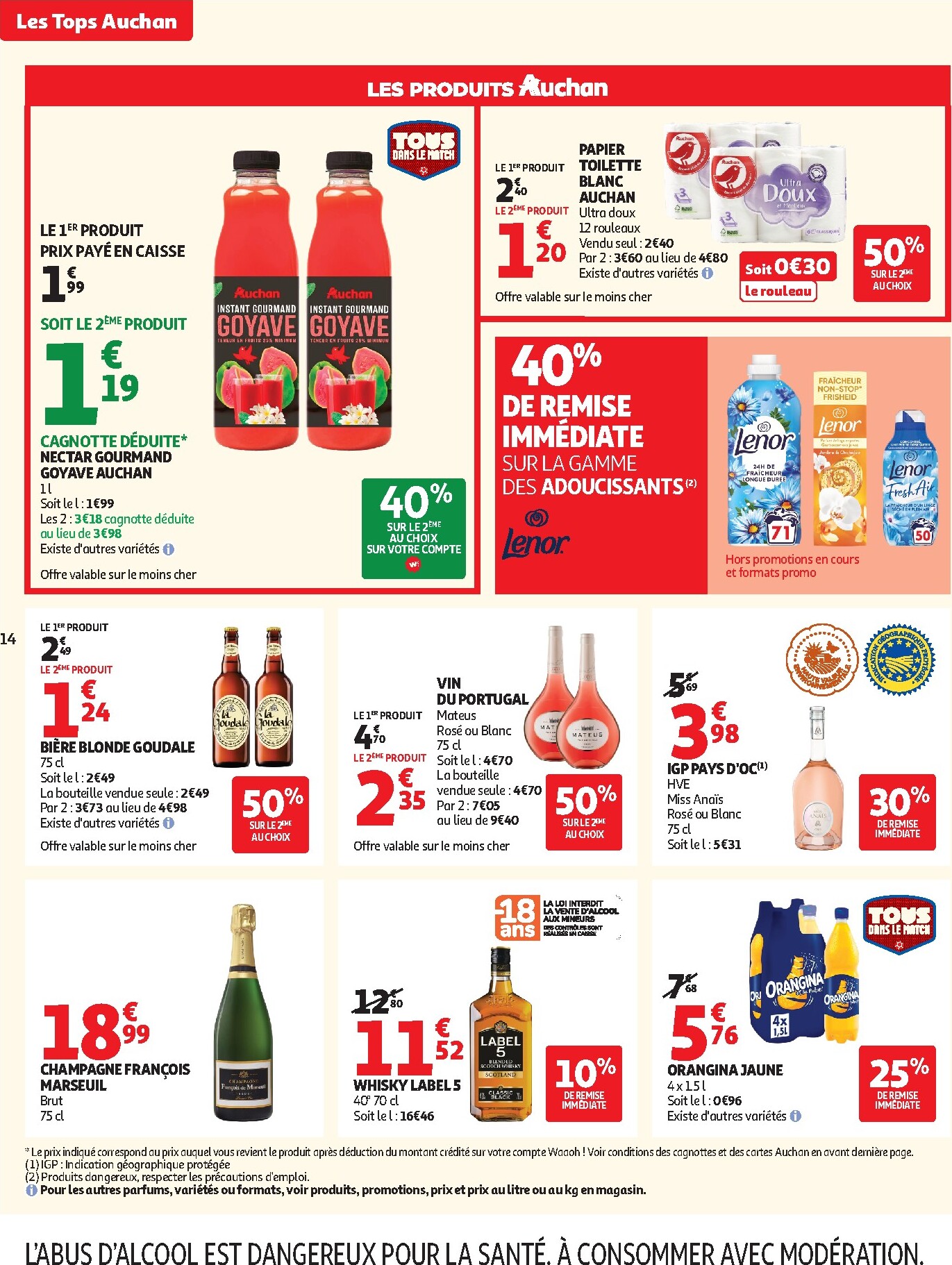 auchan - Flyer Auchan Supermarché - Tops promos supers pour la semaine prochaine du du mardi 23/06/2026 au du samedi 27/06/2026 - page: 14