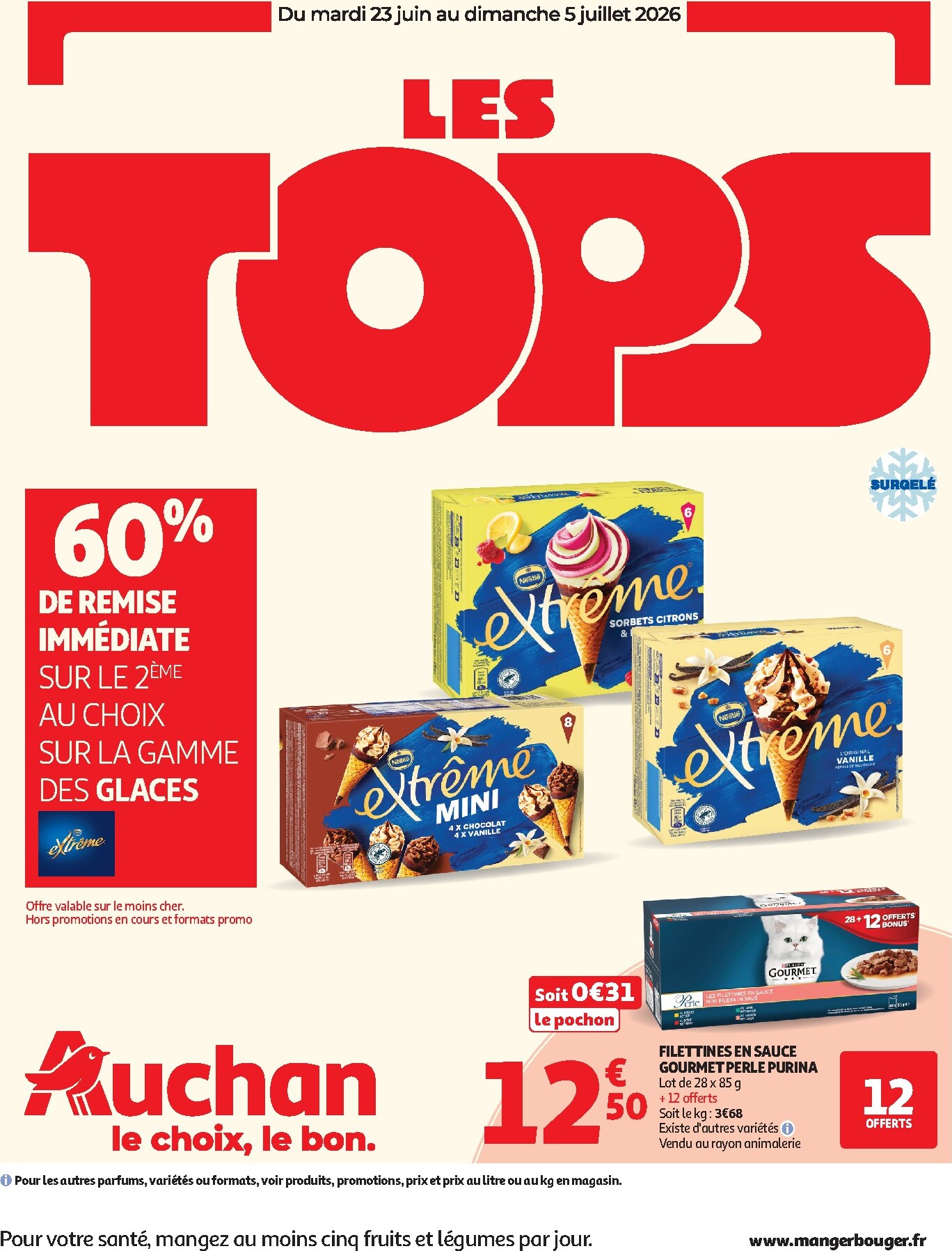 auchan - Flyer Auchan pour la semaine prochaine du du mardi 23/06/2026 au du dimanche 05/07/2026