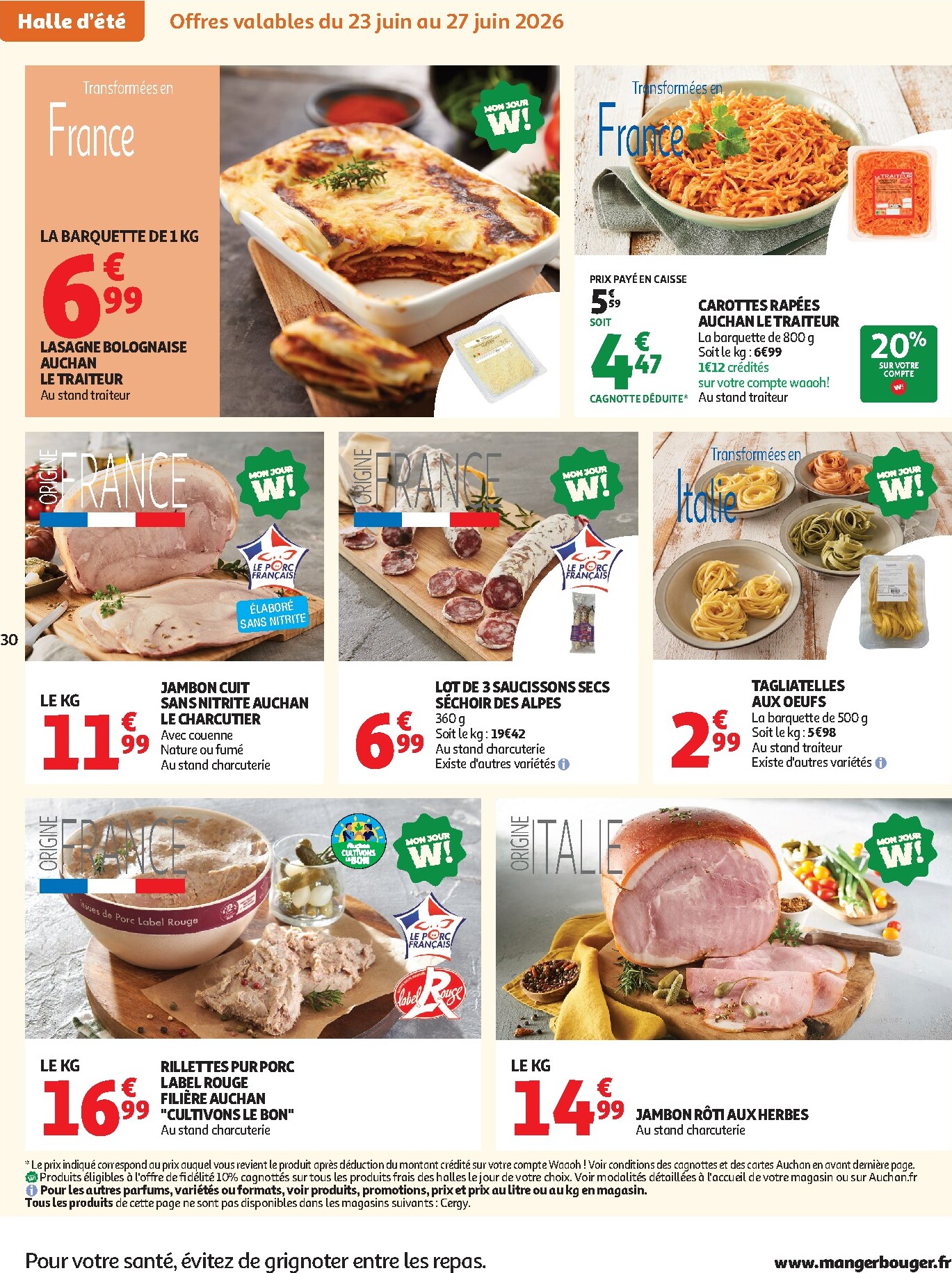 auchan - Flyer Auchan pour la semaine prochaine du du mardi 23/06/2026 au du dimanche 05/07/2026 - page: 30