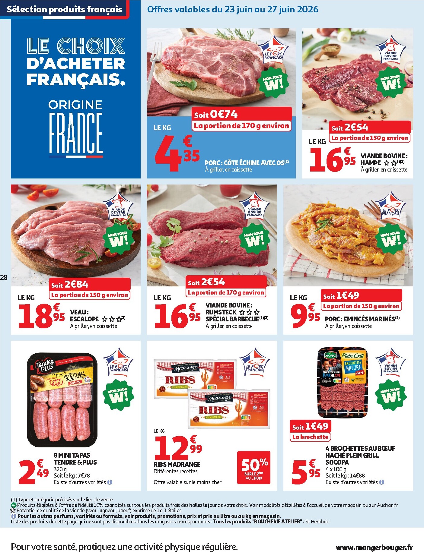 auchan - Flyer Auchan pour la semaine prochaine du du mardi 23/06/2026 au du dimanche 05/07/2026 - page: 28