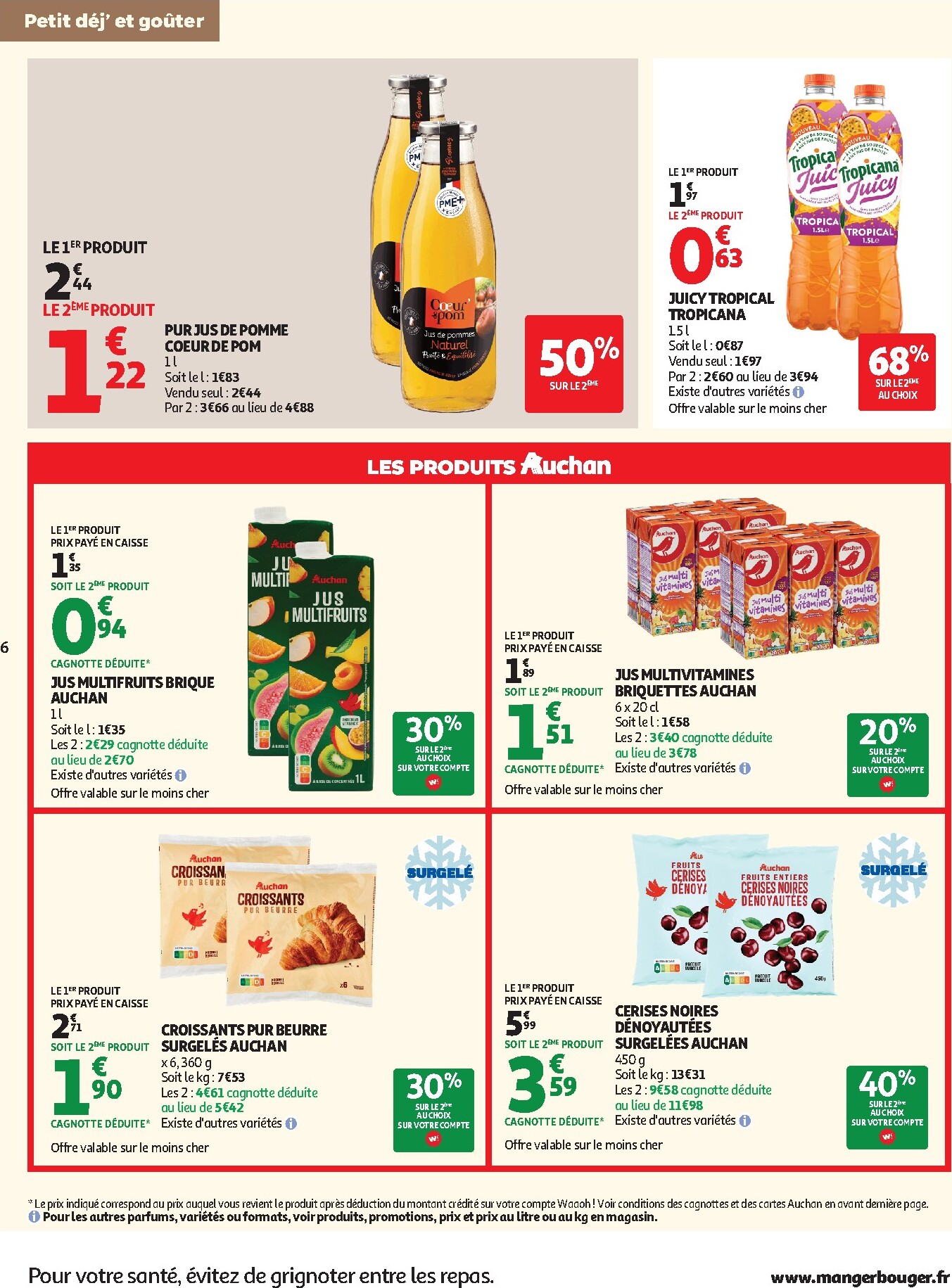auchan - Prospectus Auchan Supermarché - Petit déj, goûter valide du du mercredi 15/07/2026 au du samedi 25/07/2026 - page: 6